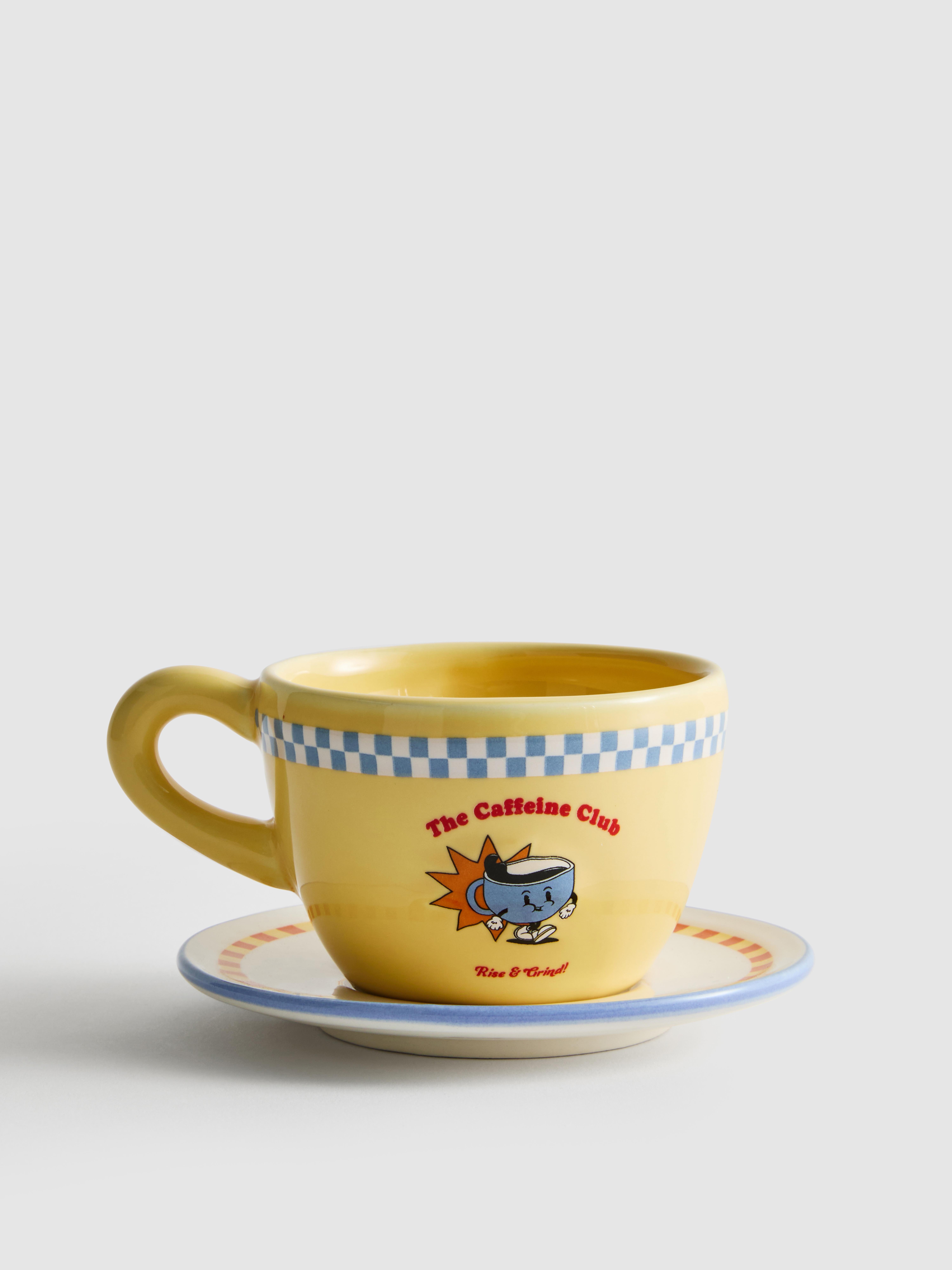 Tasse à expresso et soucoupe The Caffeine Club