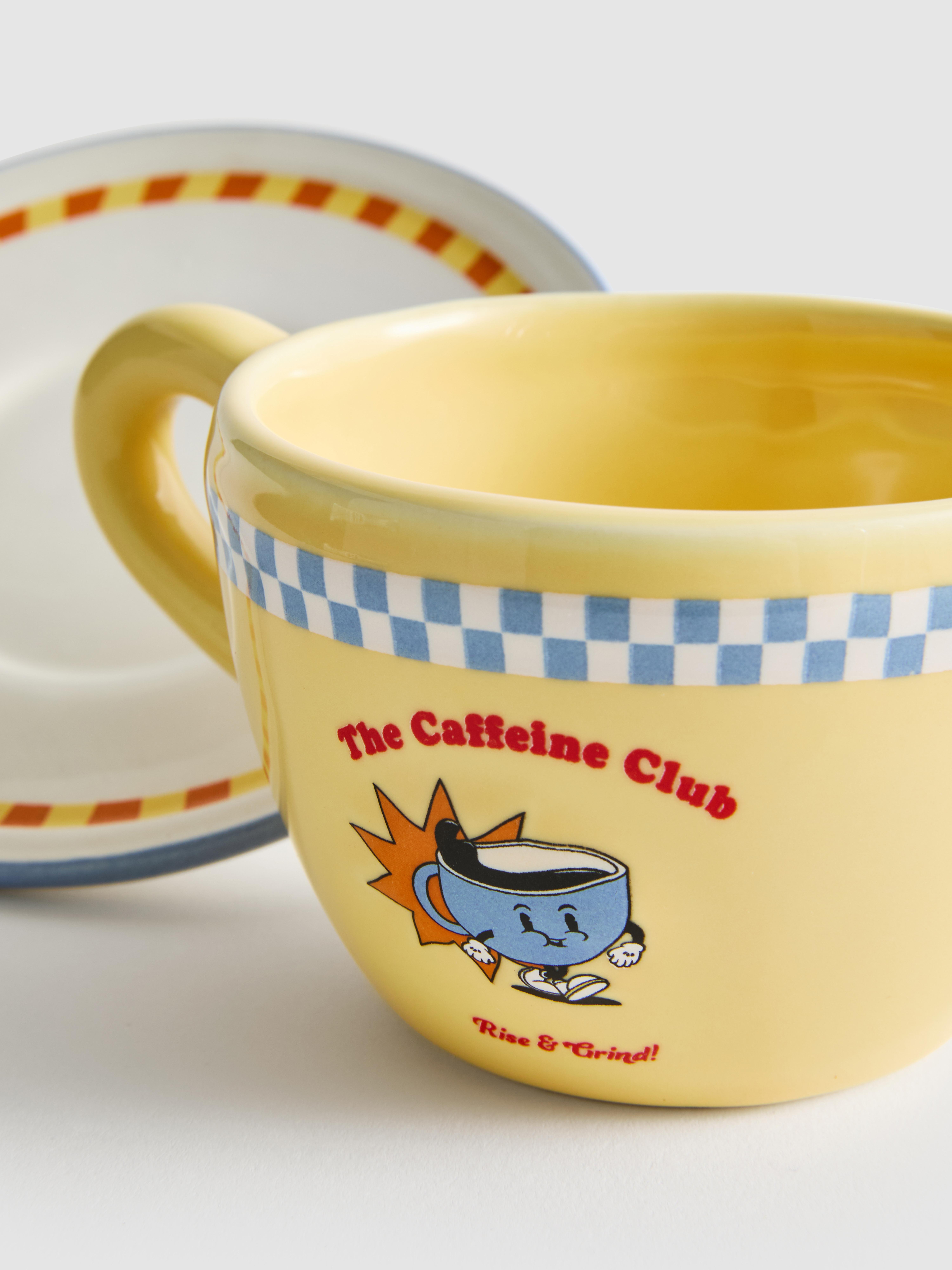 Tasse à expresso et soucoupe The Caffeine Club