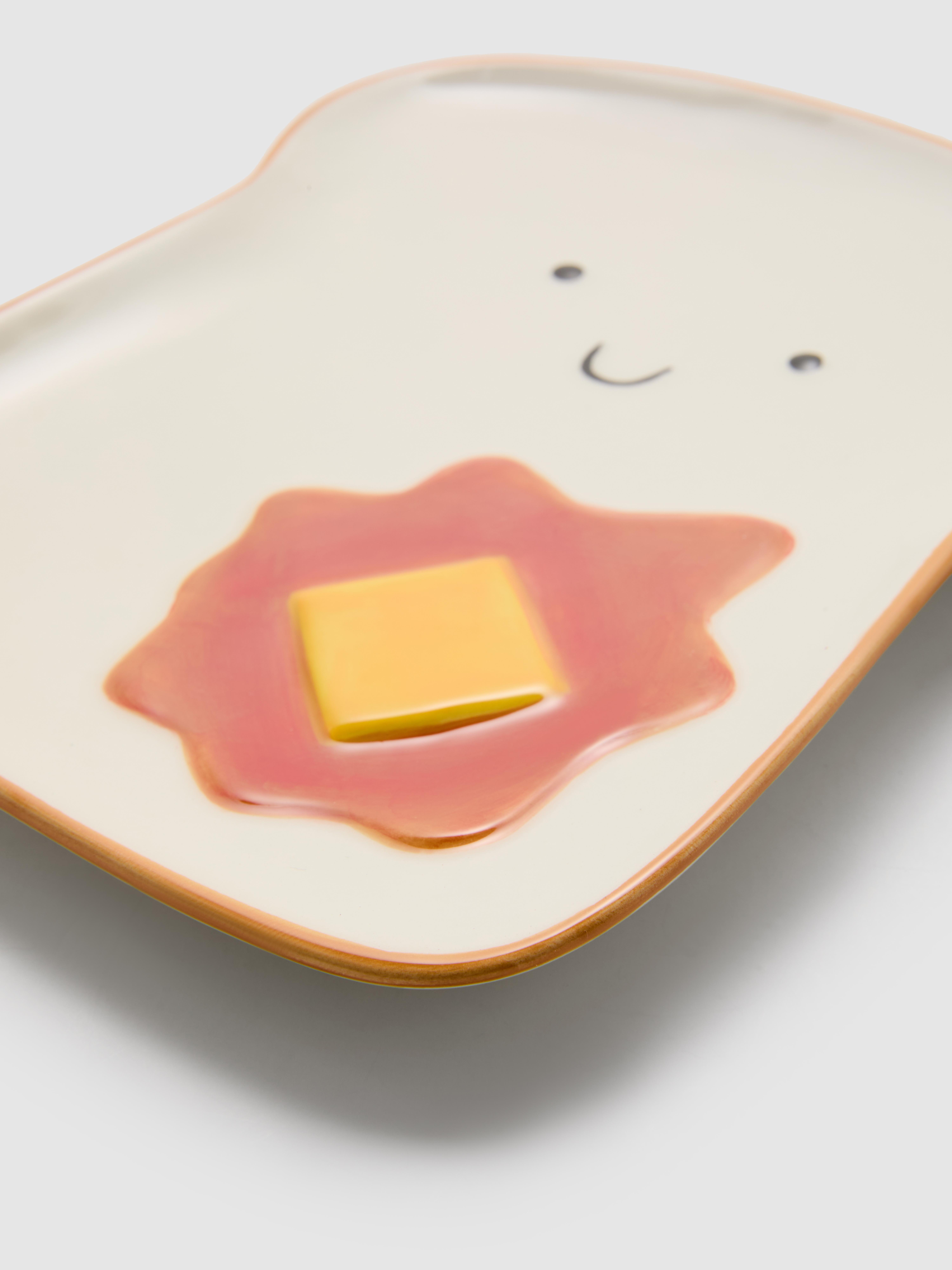 Assiette en forme de toast