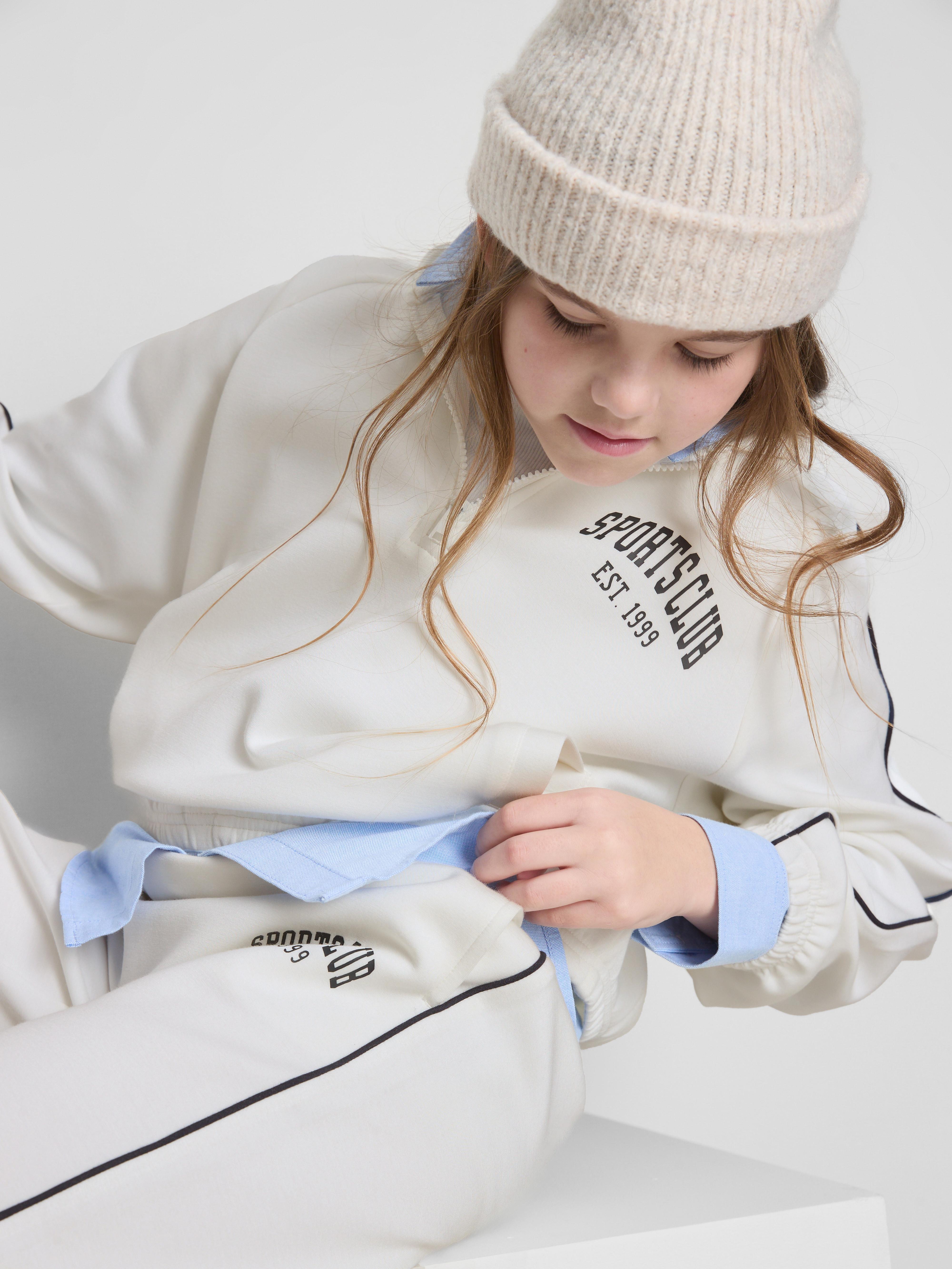 7-15yrs | Half-Zip Sports Hoodie