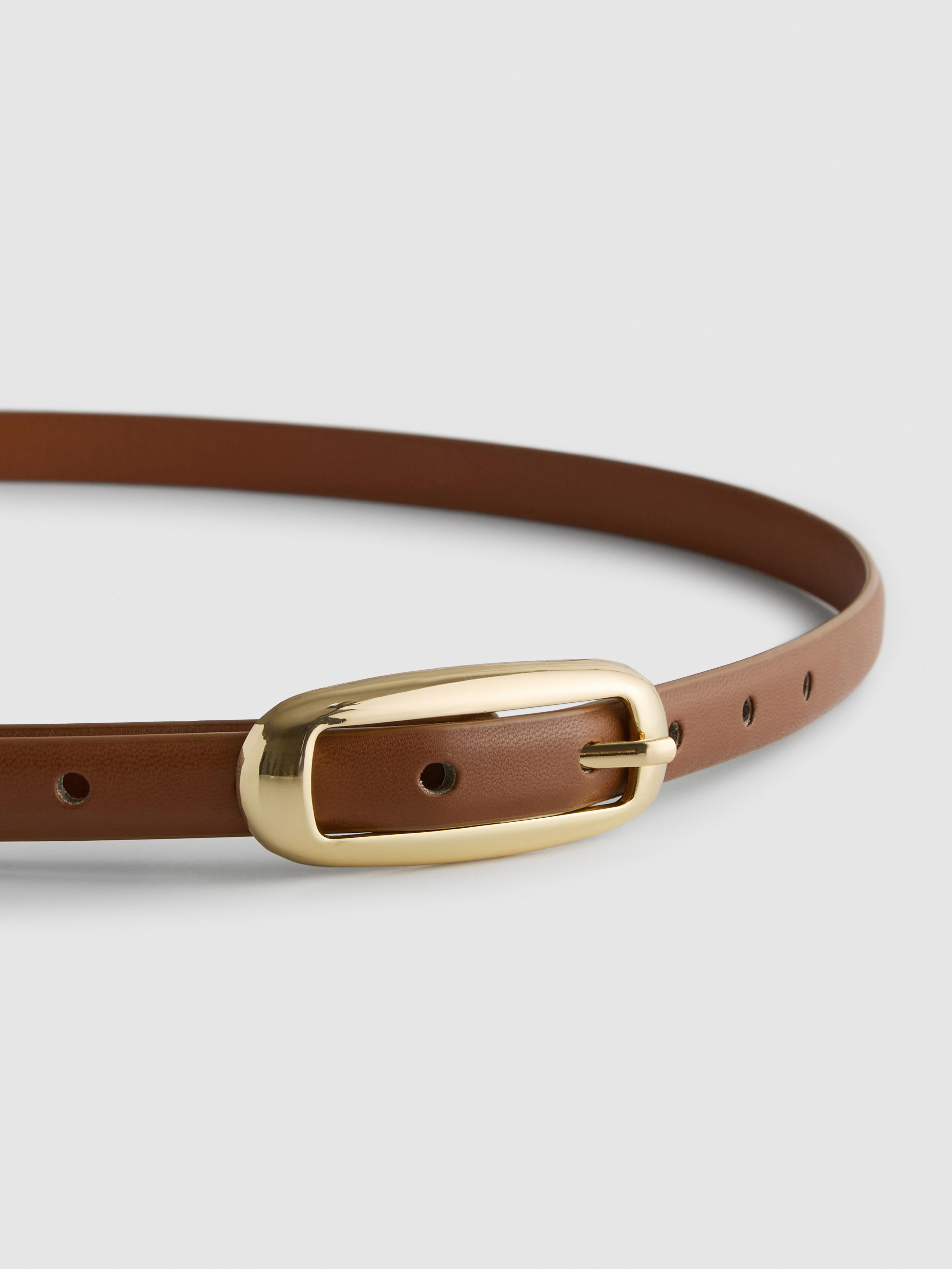 Cinto fino c/ fivela grande