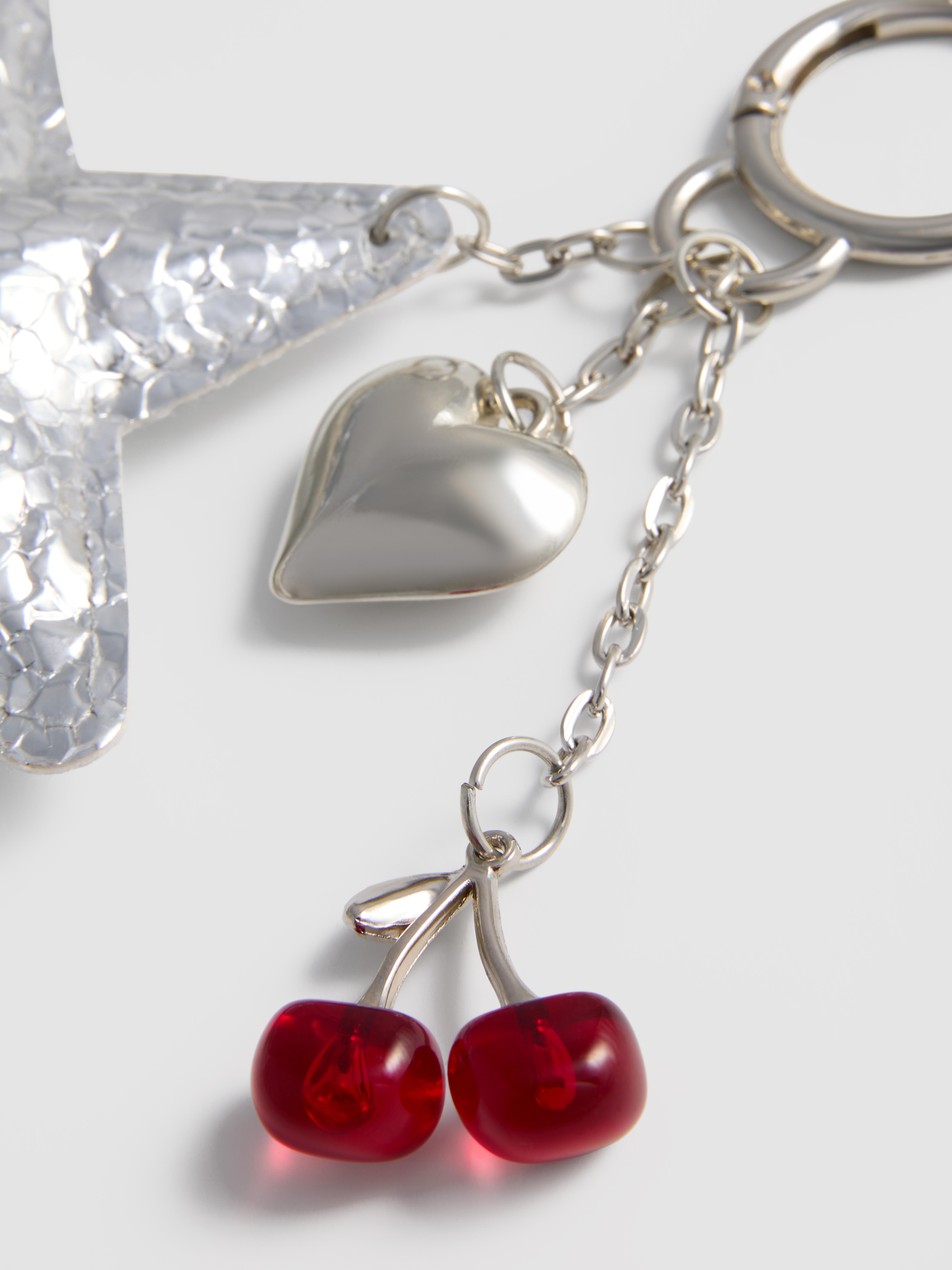Breloque de sac étoile et cerises