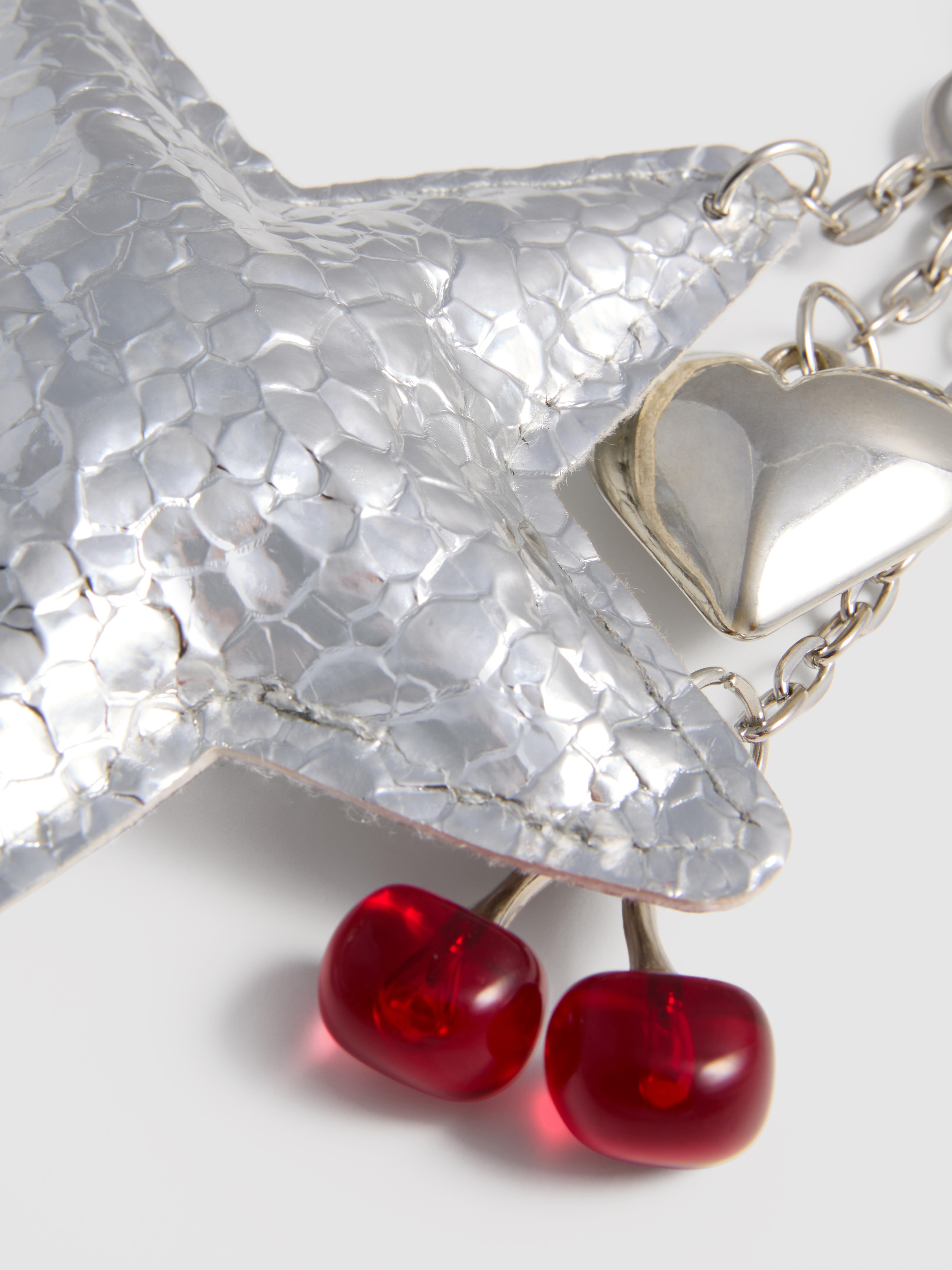 Breloque de sac étoile et cerises