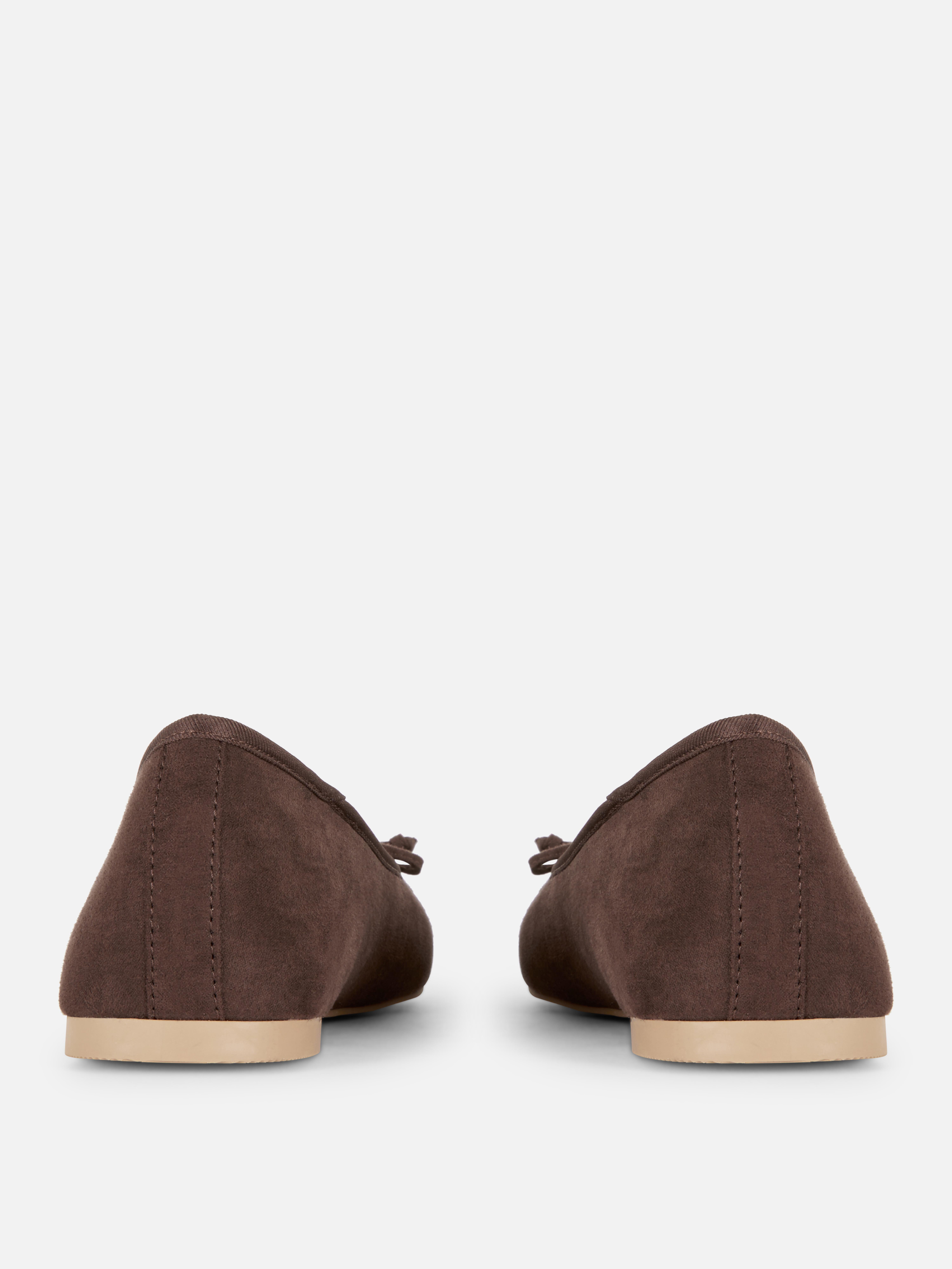 Ballerines en suédine