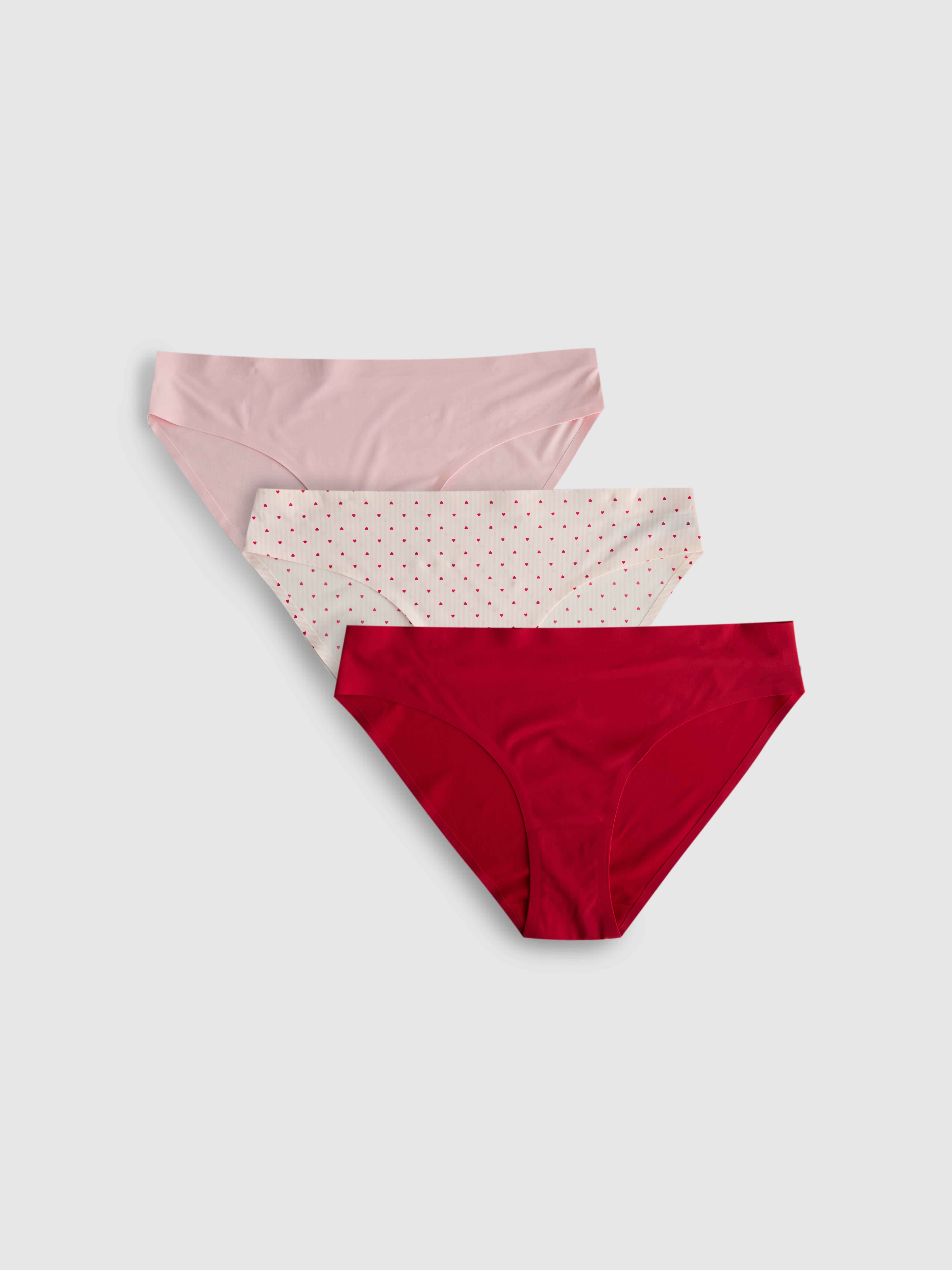 Women's Light Pink 3-Pack Seamless Mini Briefs