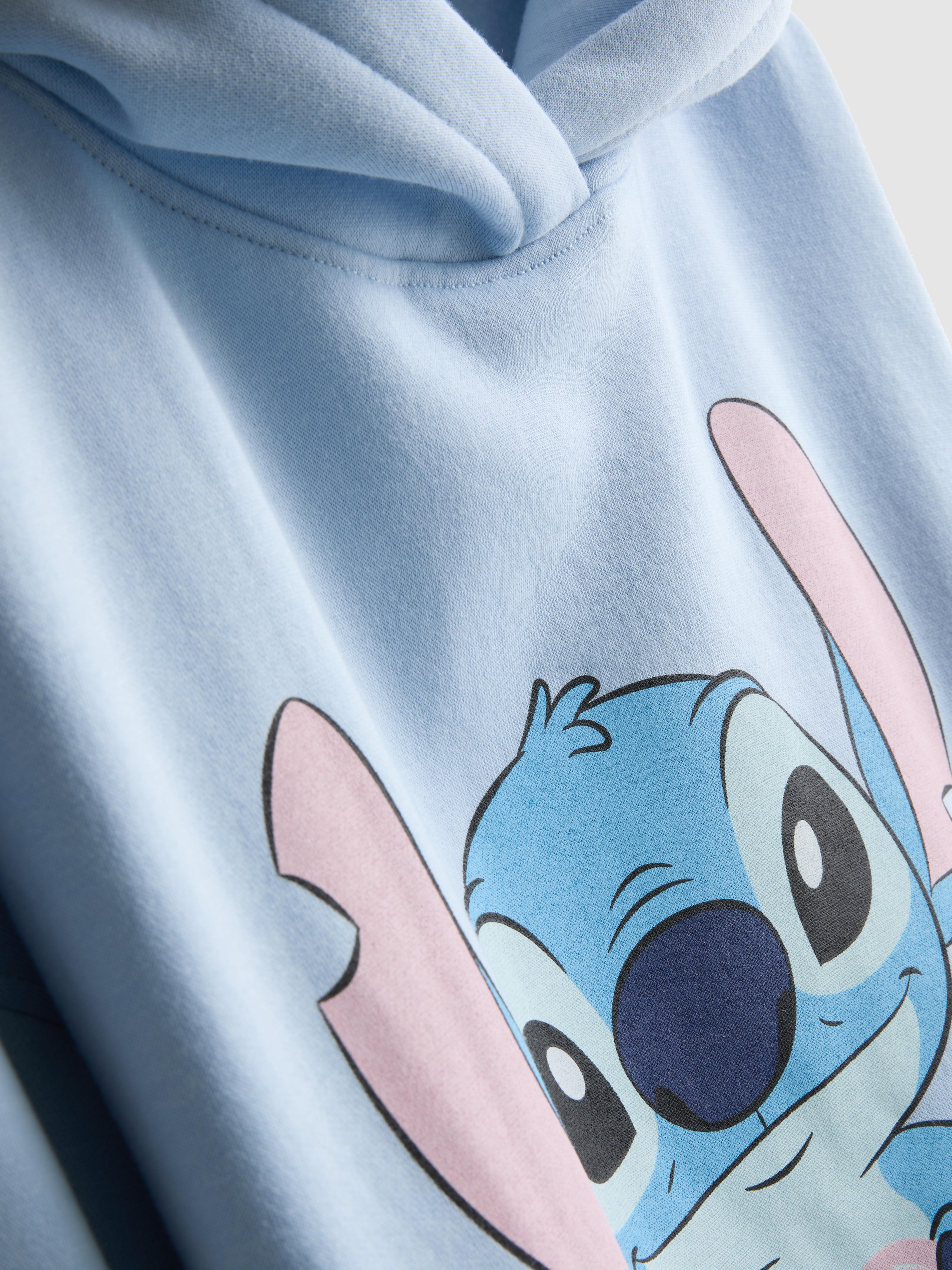 Women's Blue Disney’s Stitch Cotton Blend Graphic Hoodie