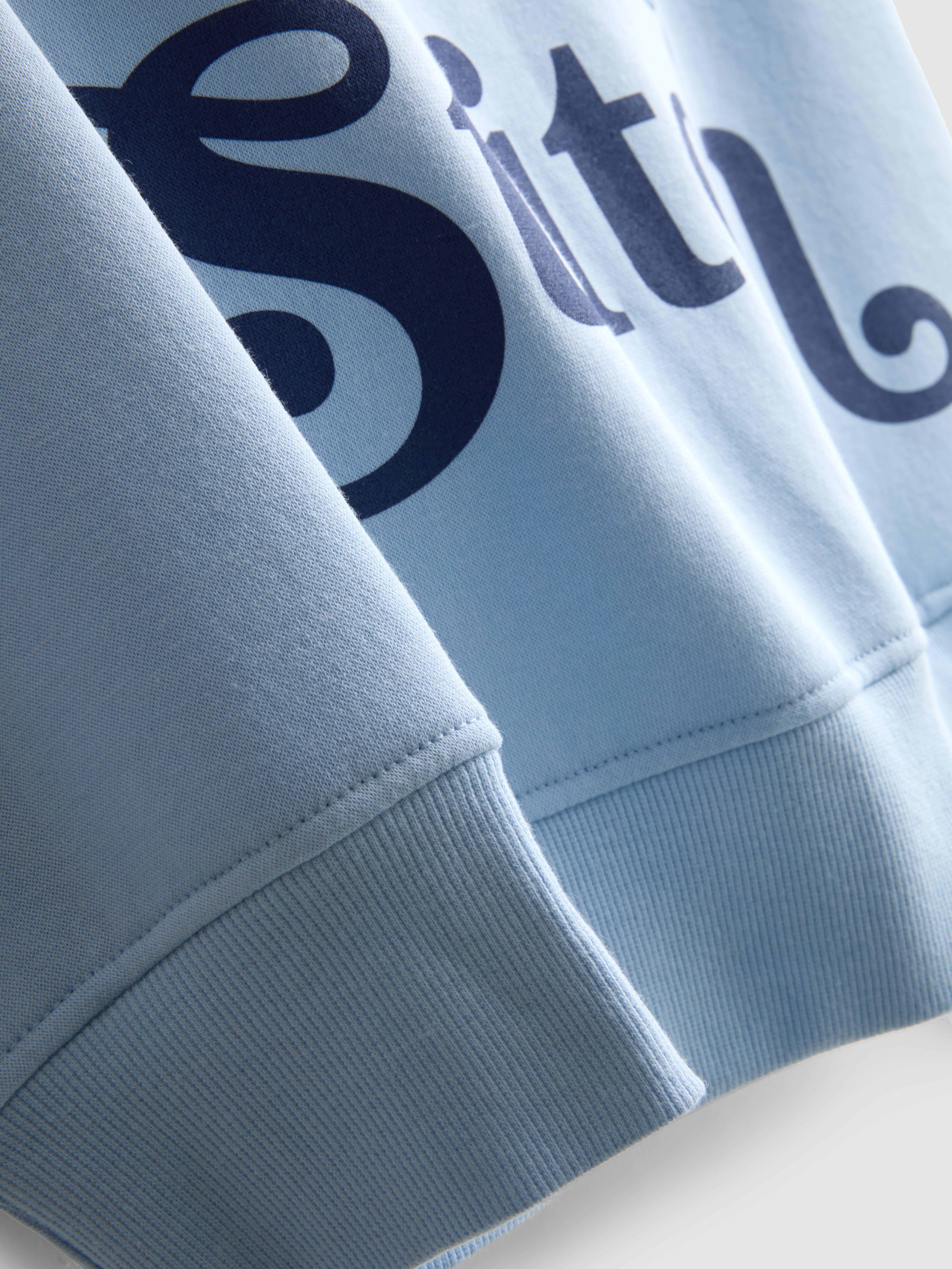 Women's Blue Disney’s Stitch Cotton Blend Graphic Hoodie