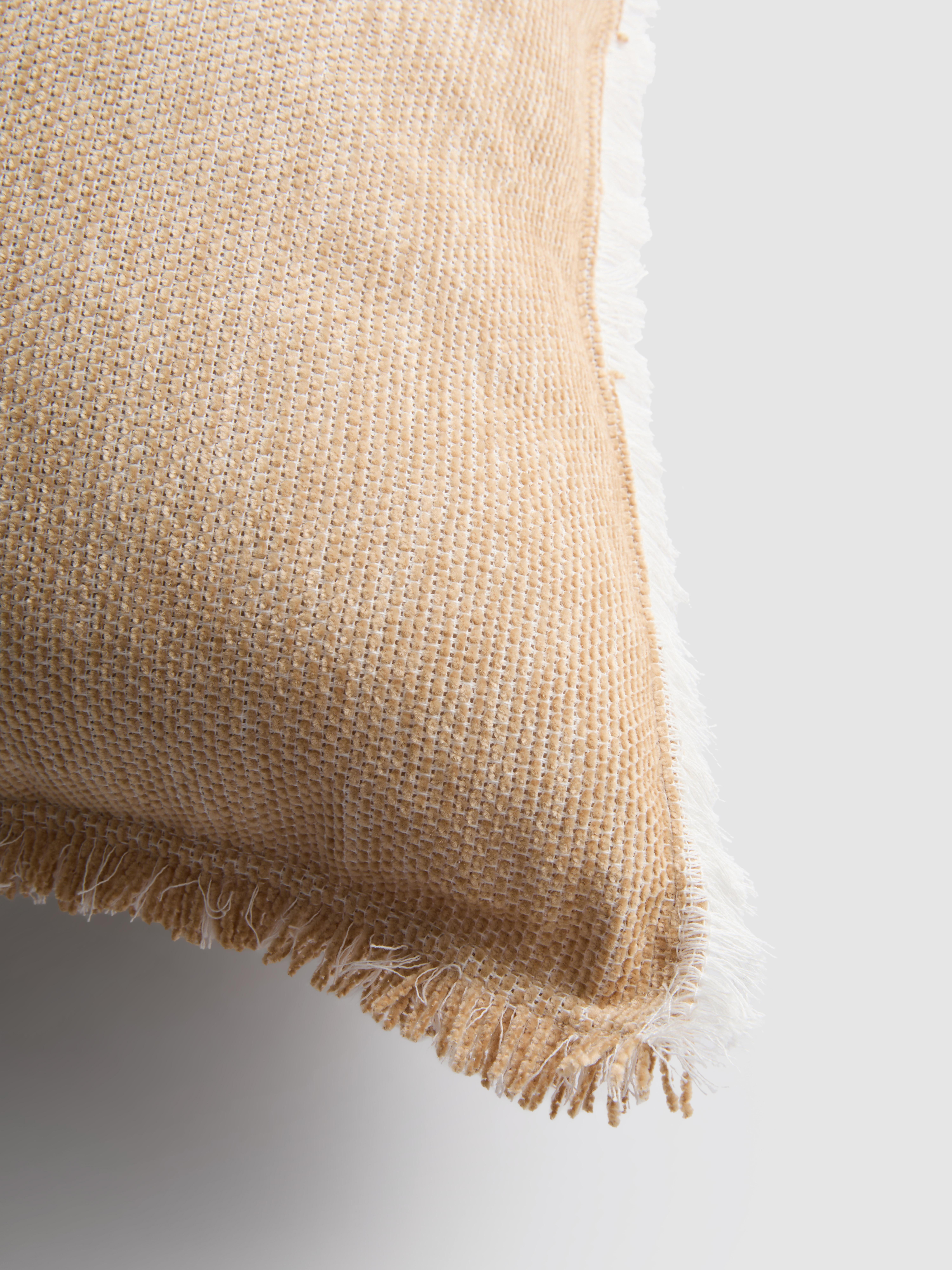 Quadratisches Kissen aus Chenille