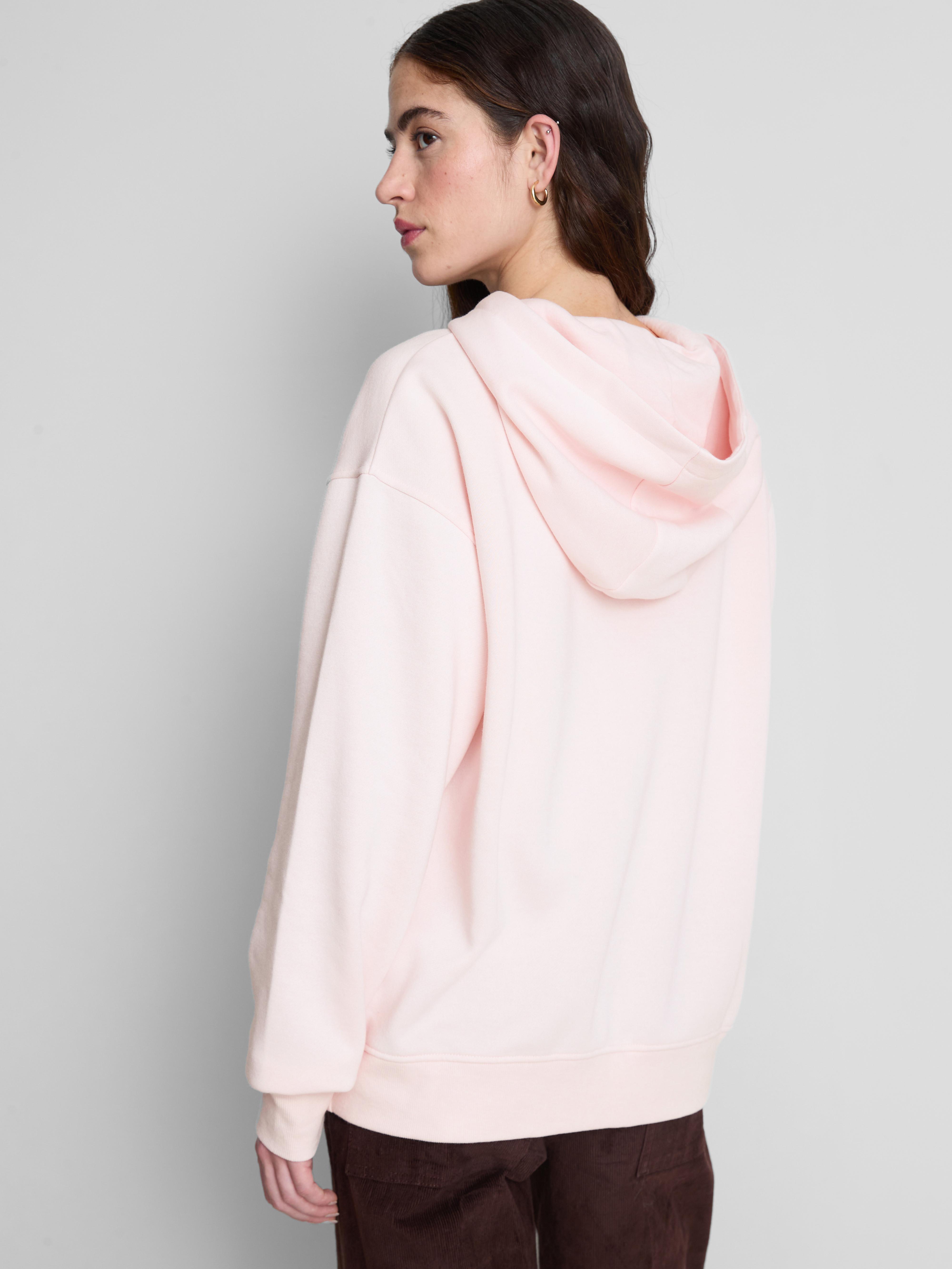 Women's Pink Hello Kitty Cotton-Blend Graphic Hoodie