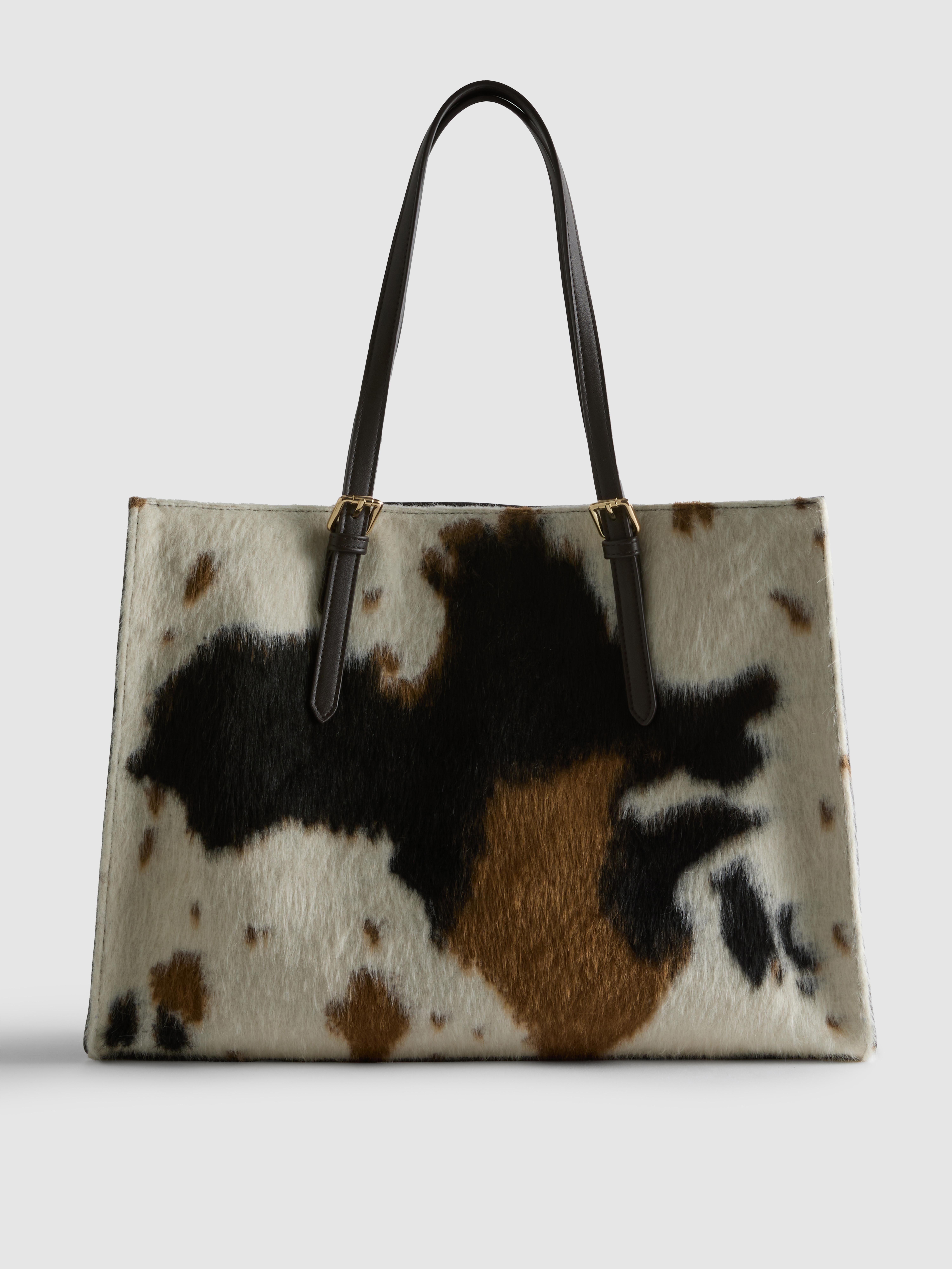Cow Print Shopper Bag