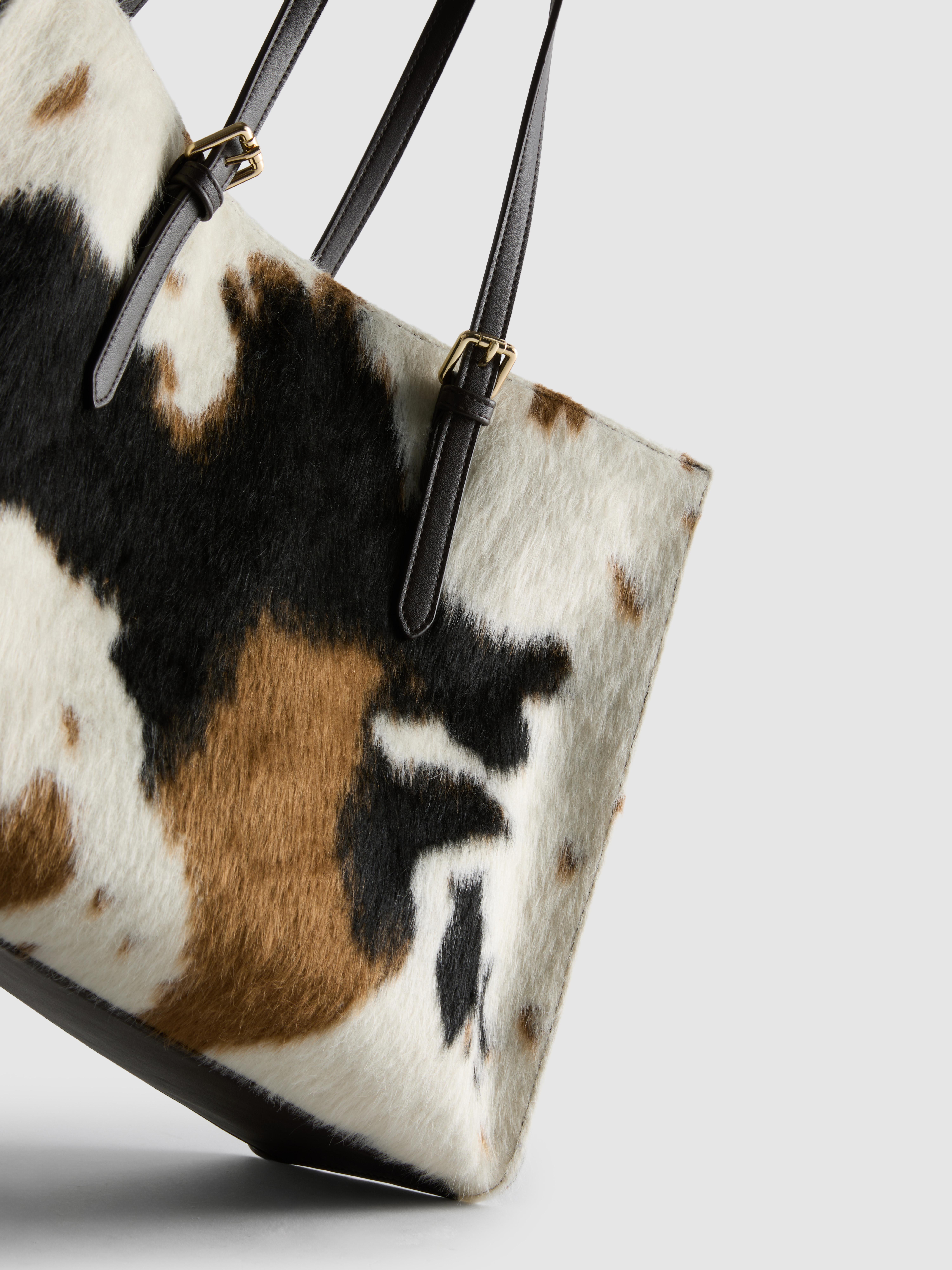 Cow Print Shopper Bag