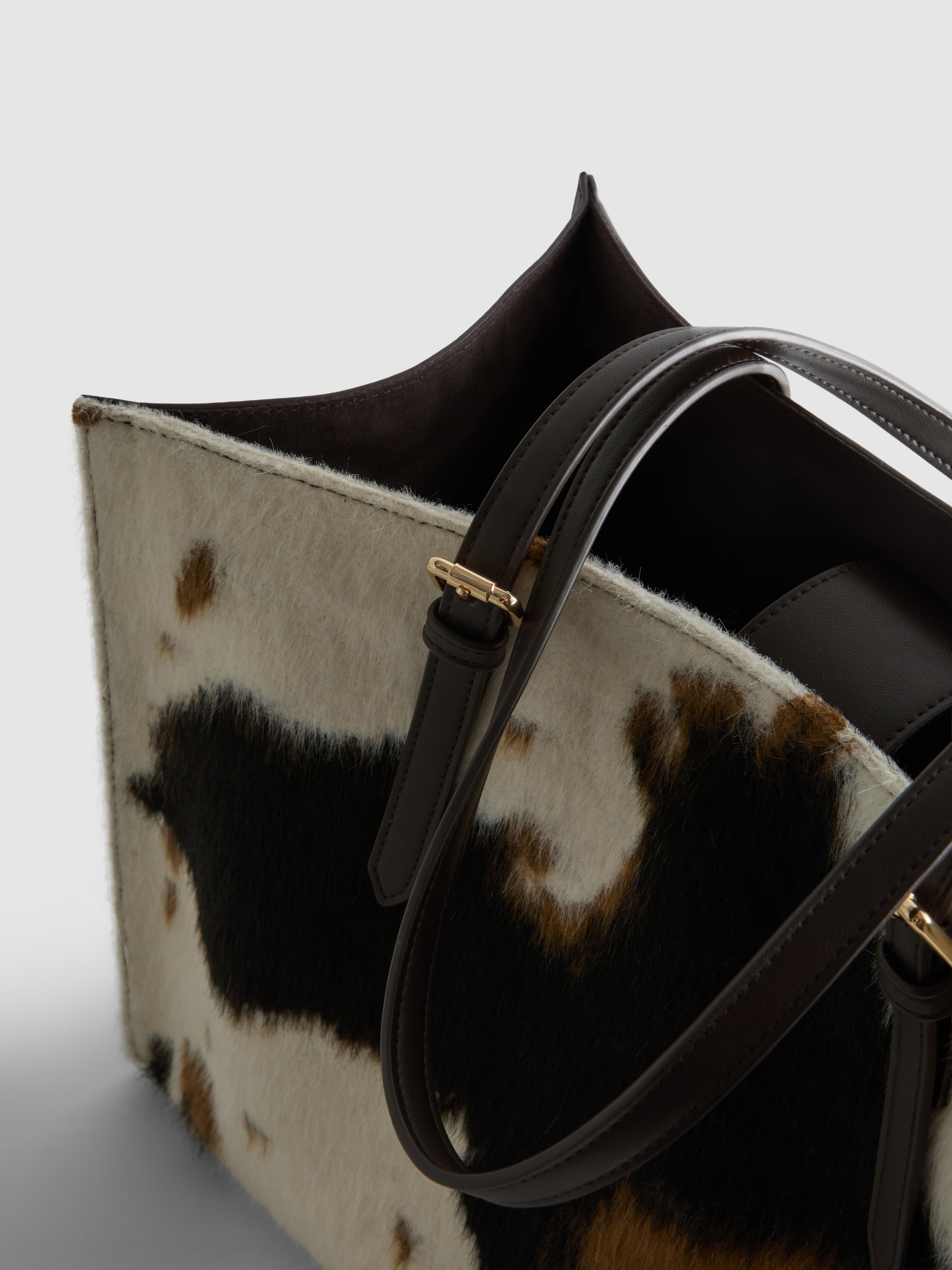 Cow Print Shopper Bag