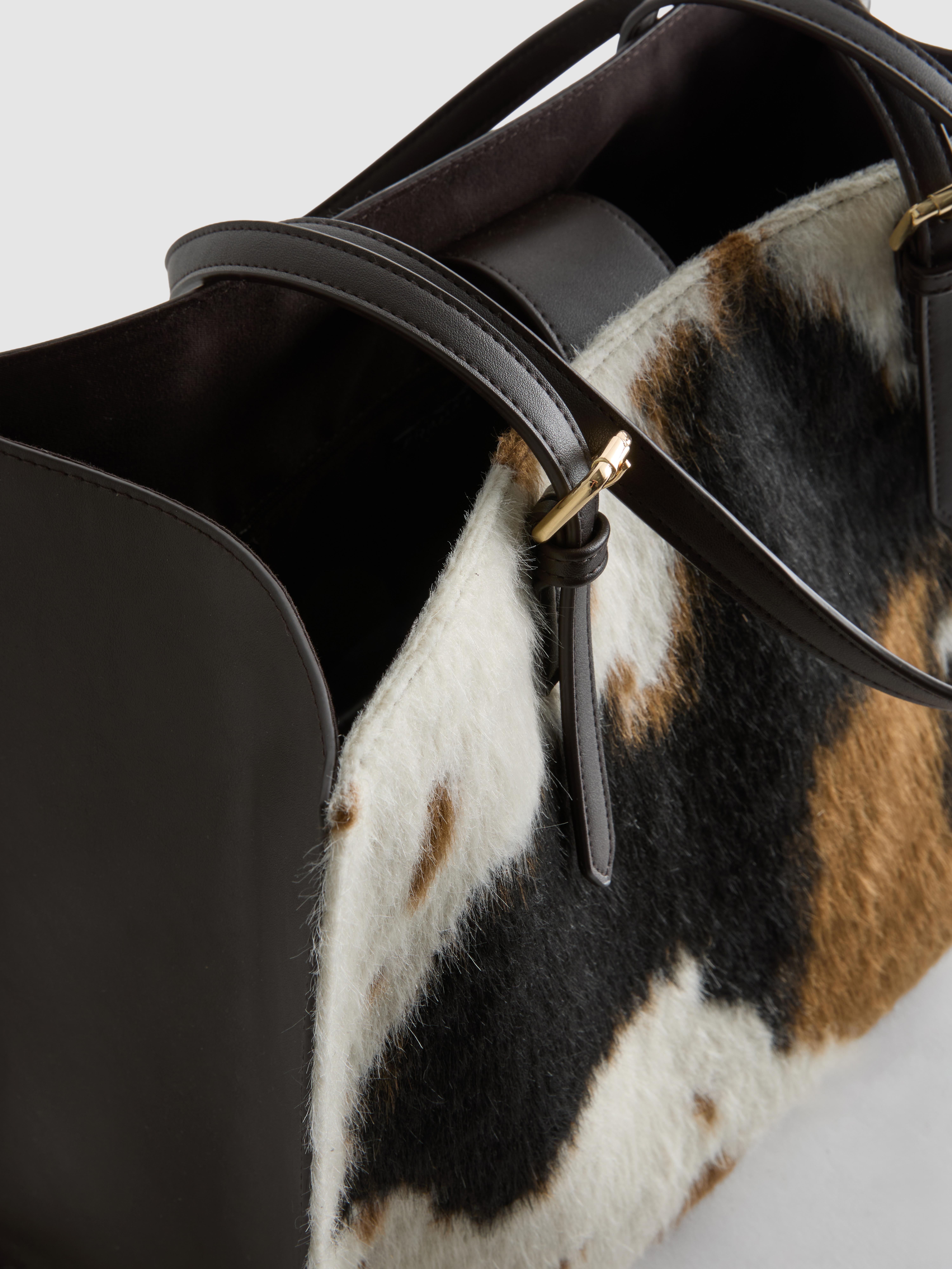 Cow Print Shopper Bag