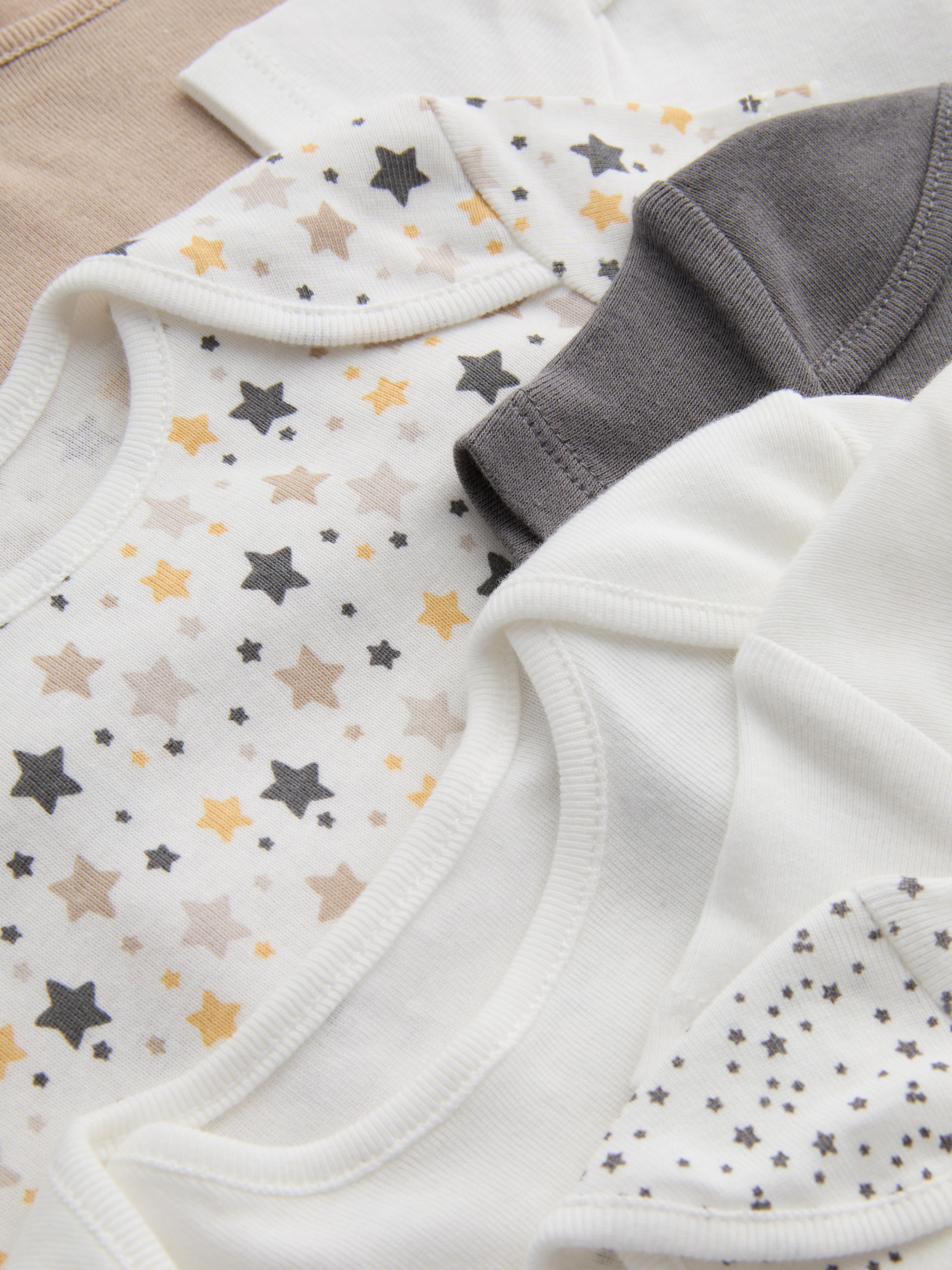 0-24mths | 10pk Ribbed Short-Sleeve Onesies