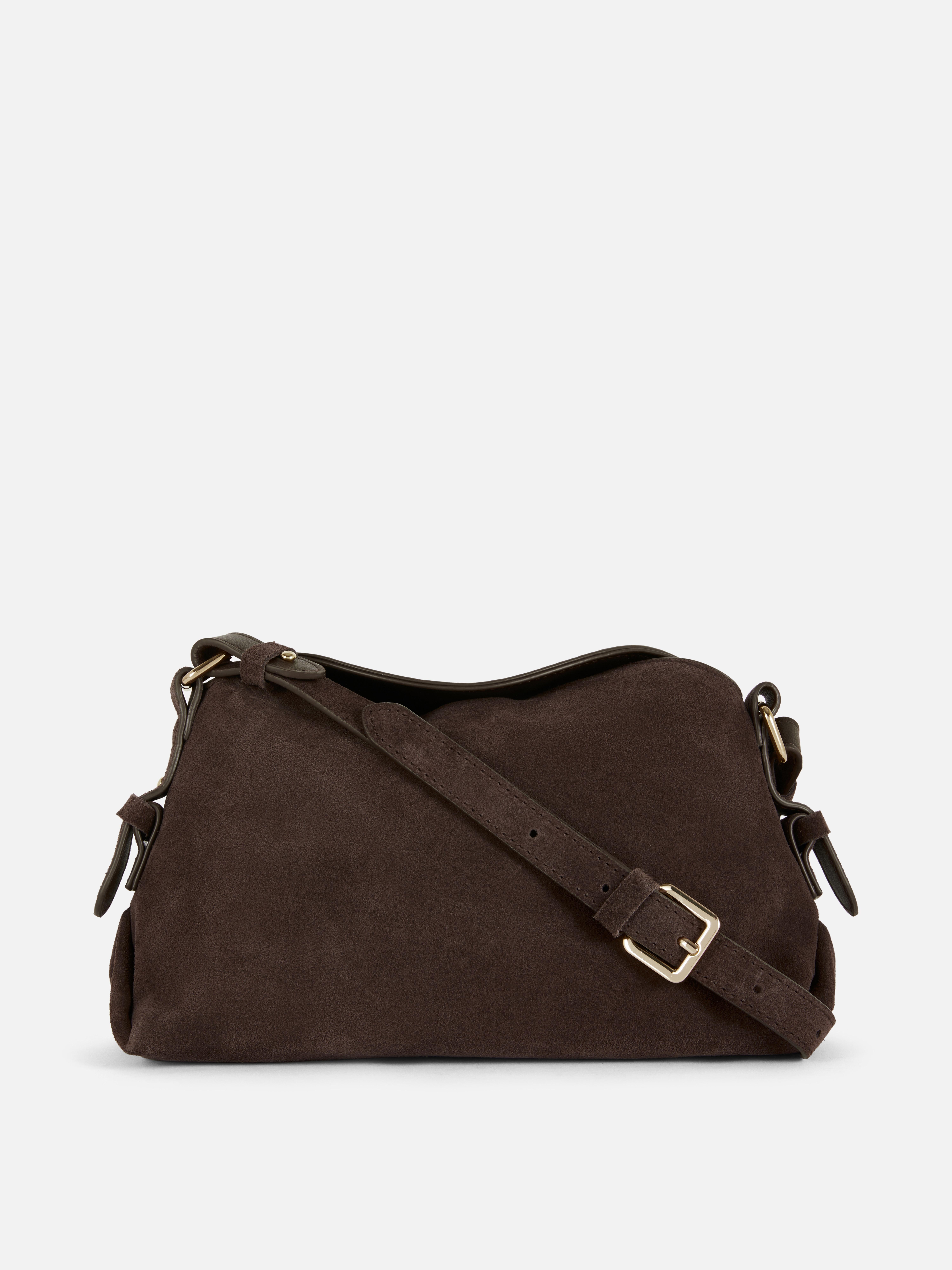 Mala tiracolo camurça The Edit