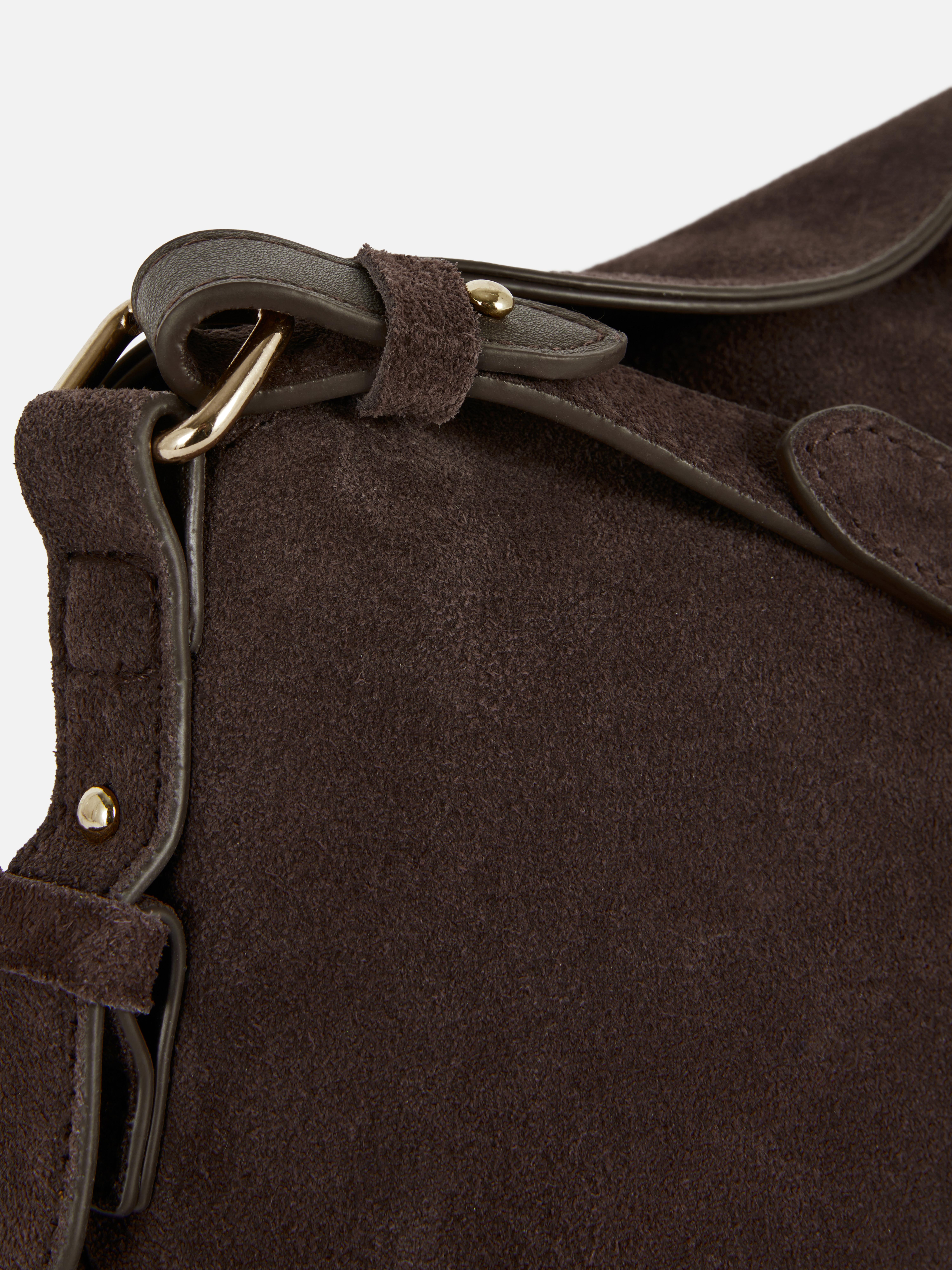 Semišová crossbody taška The Edit