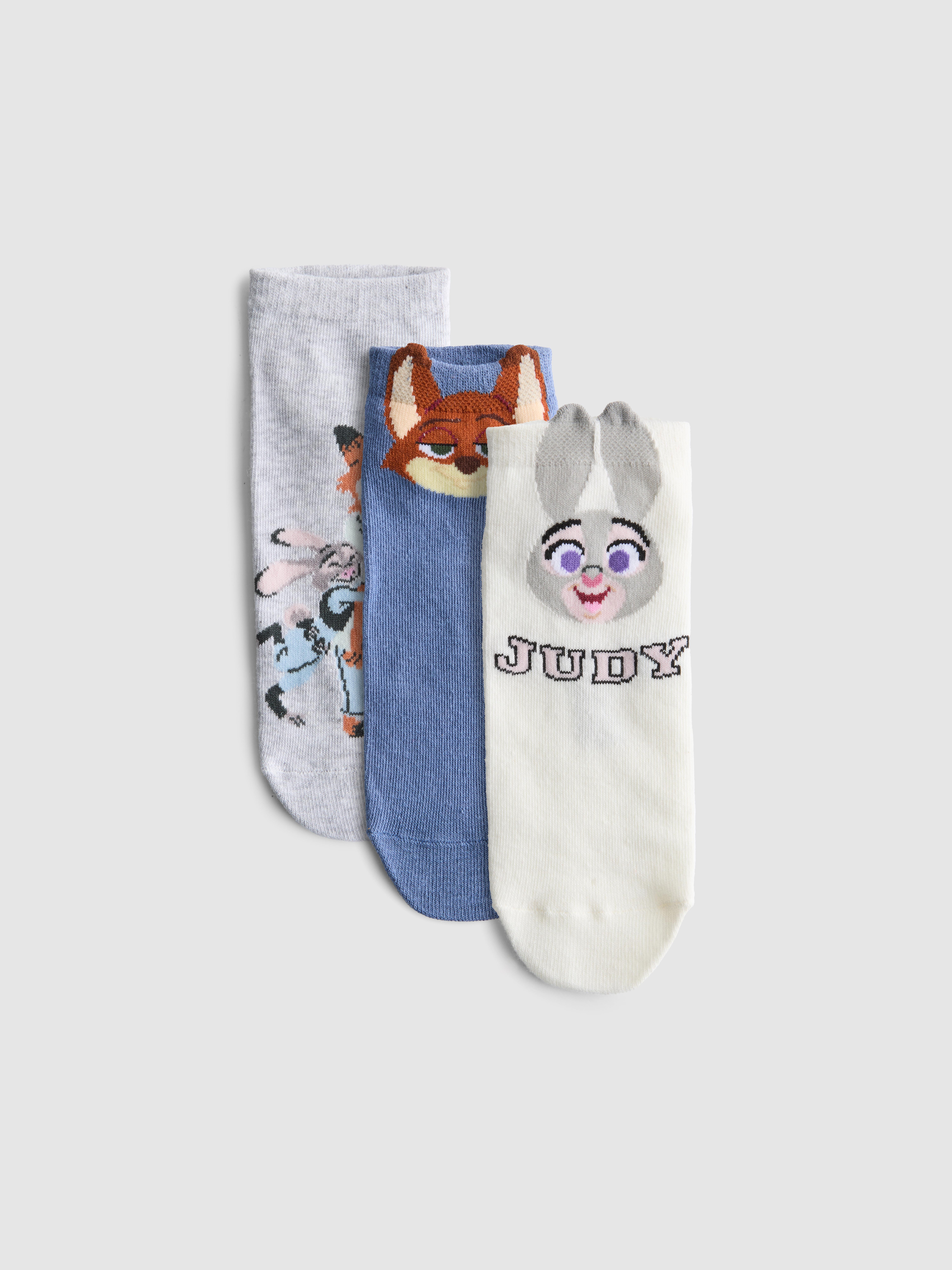 3pk Disney's Zootopia Trainer Socks