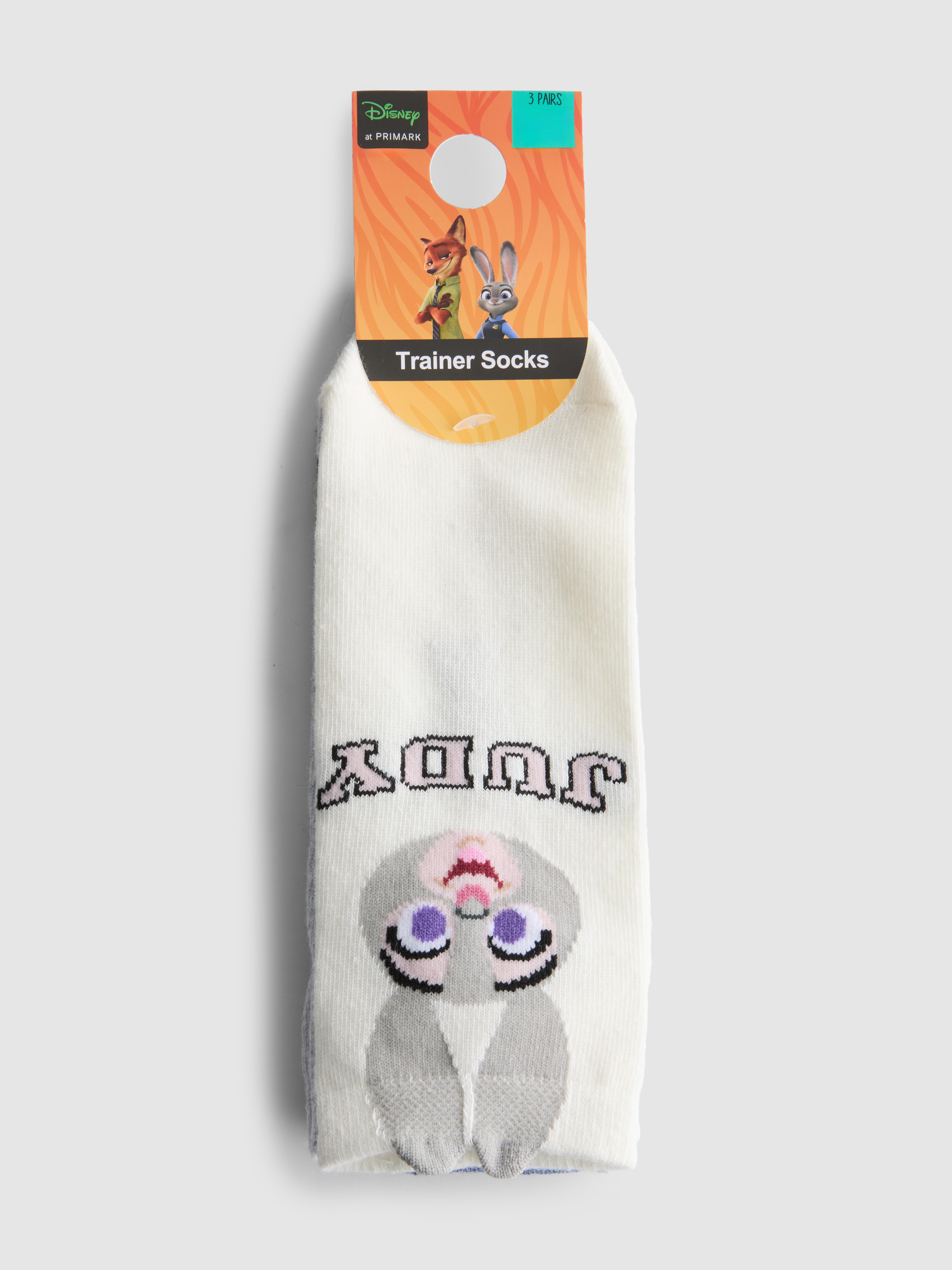 3pk Disney's Zootopia Trainer Socks
