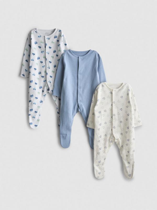 0-24 meses | Pack de 3 peleles estampados