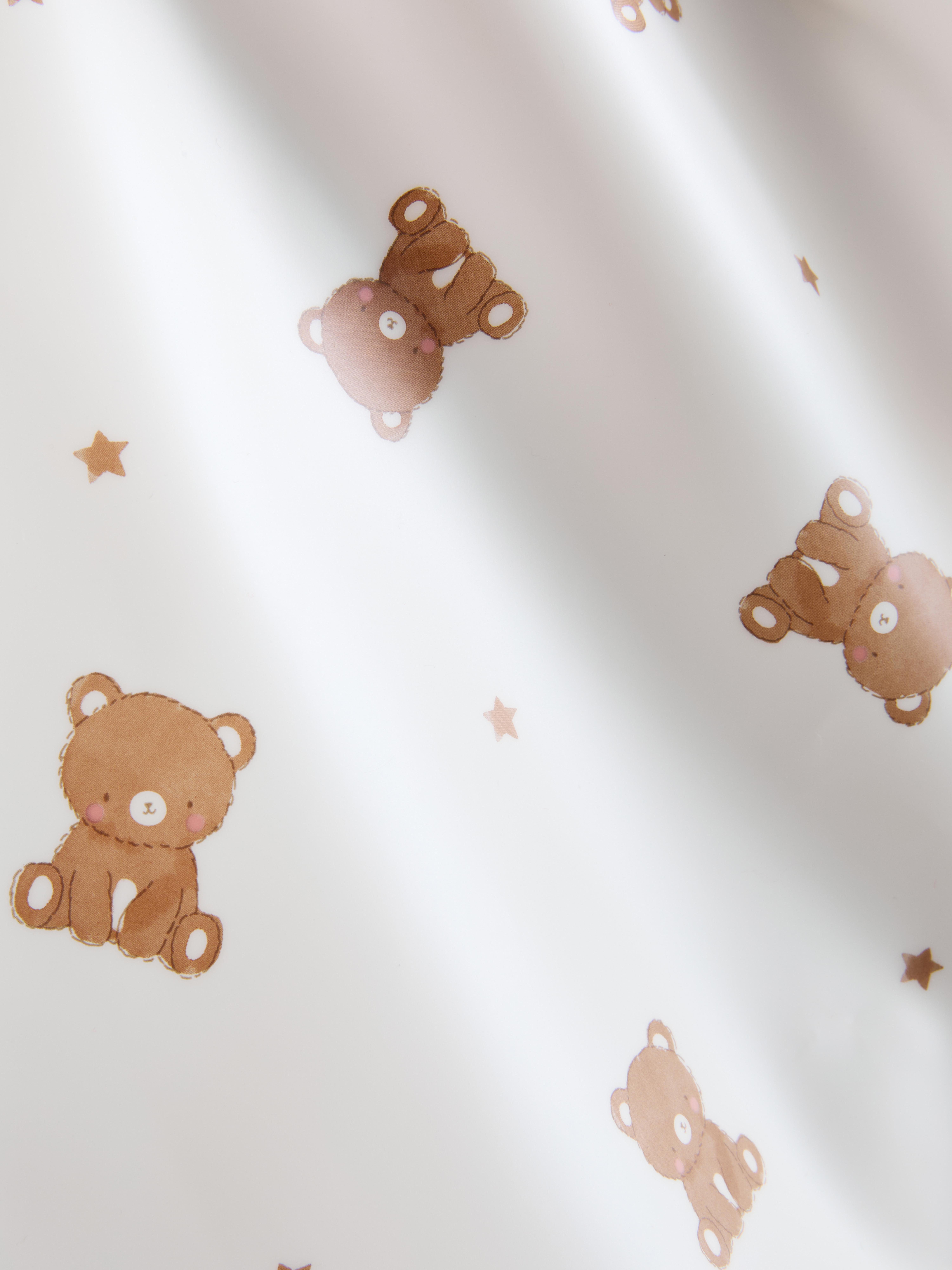 Bavoir tablier à motif ours