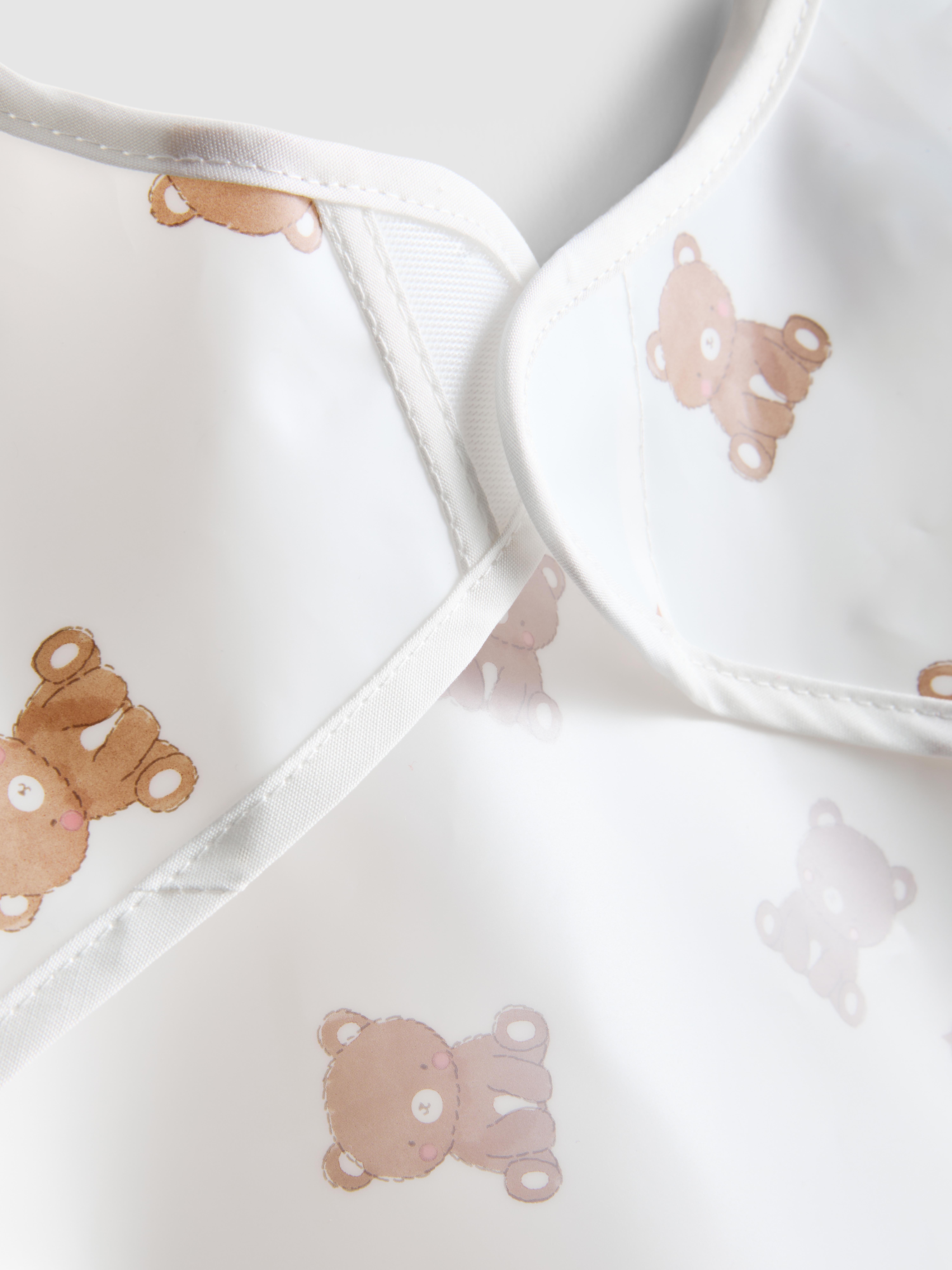 Bavoir tablier à motif ours