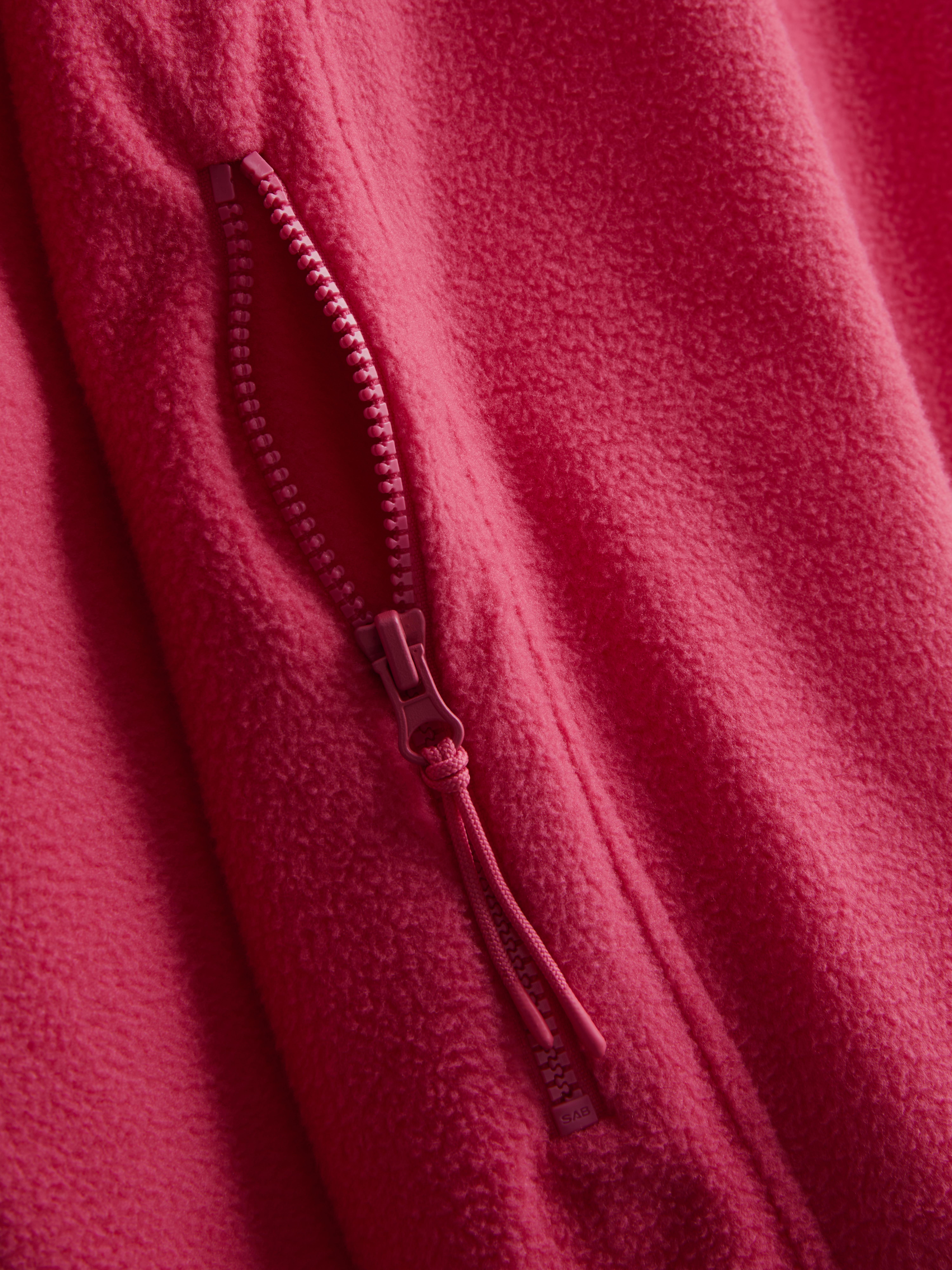 Women's Pink Zip Through Fleece