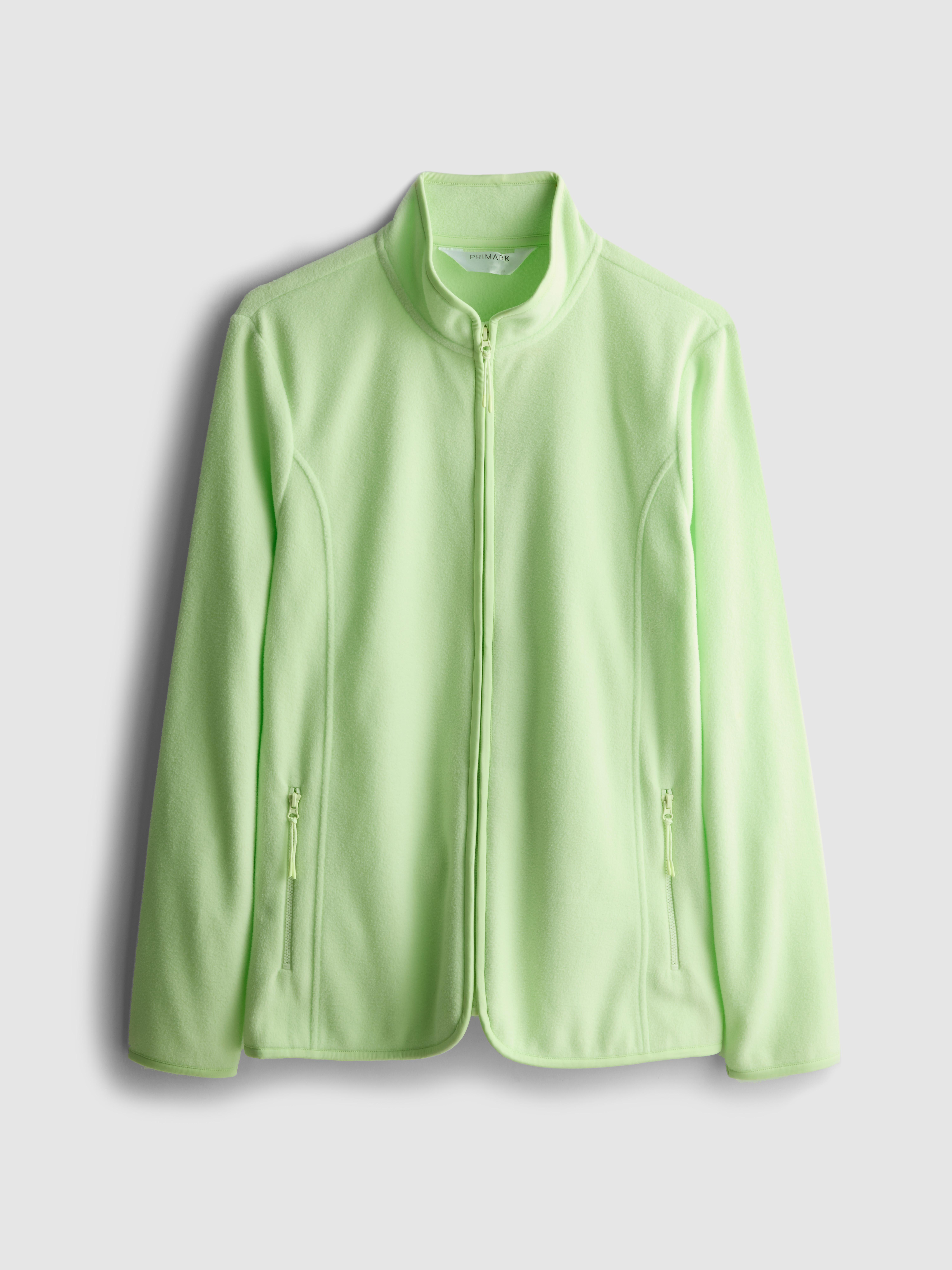 Women's Light Green Zip Through Fleece