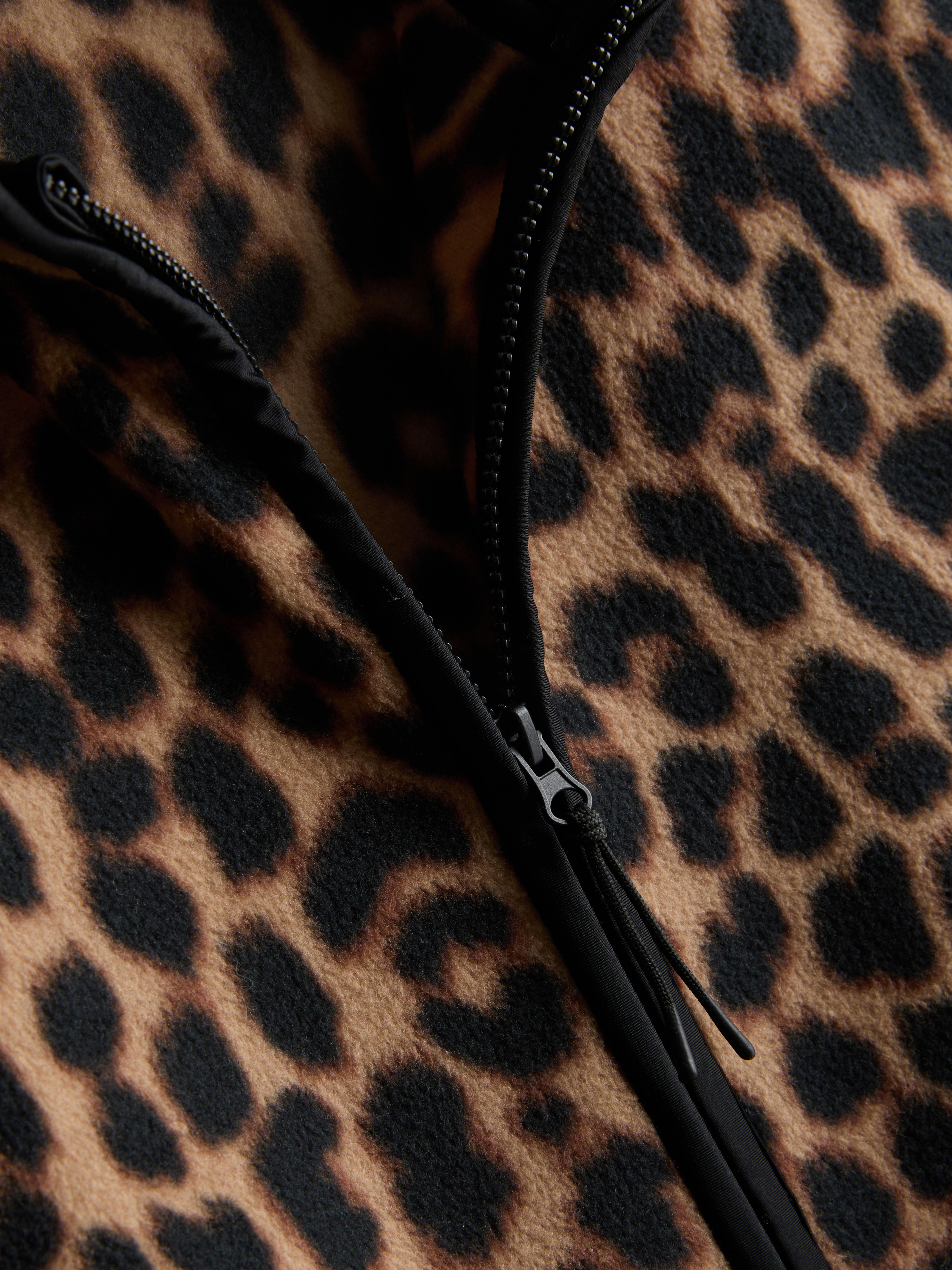 Women's Brown Zip Through Fleece