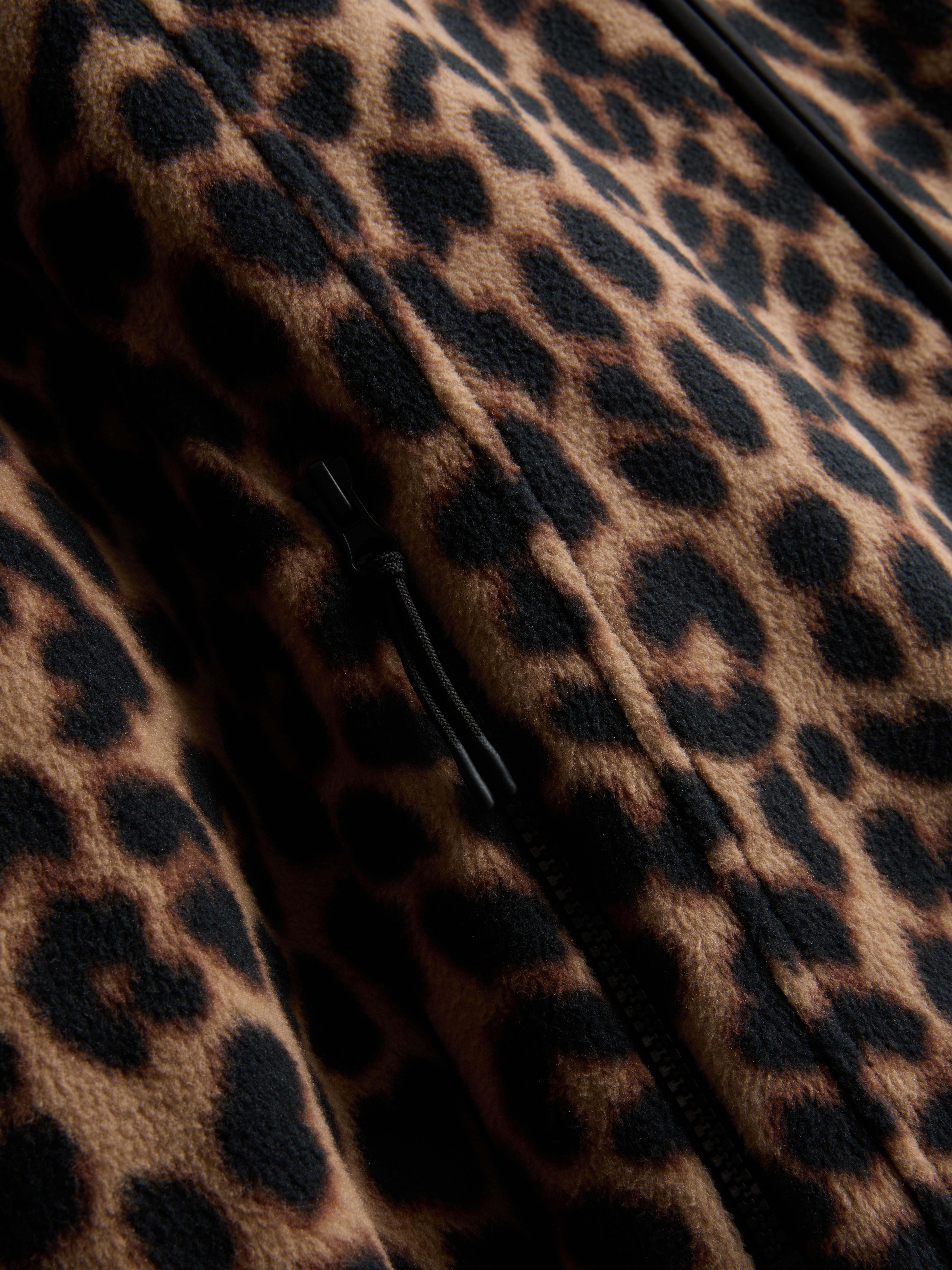 Women's Brown Zip Through Fleece