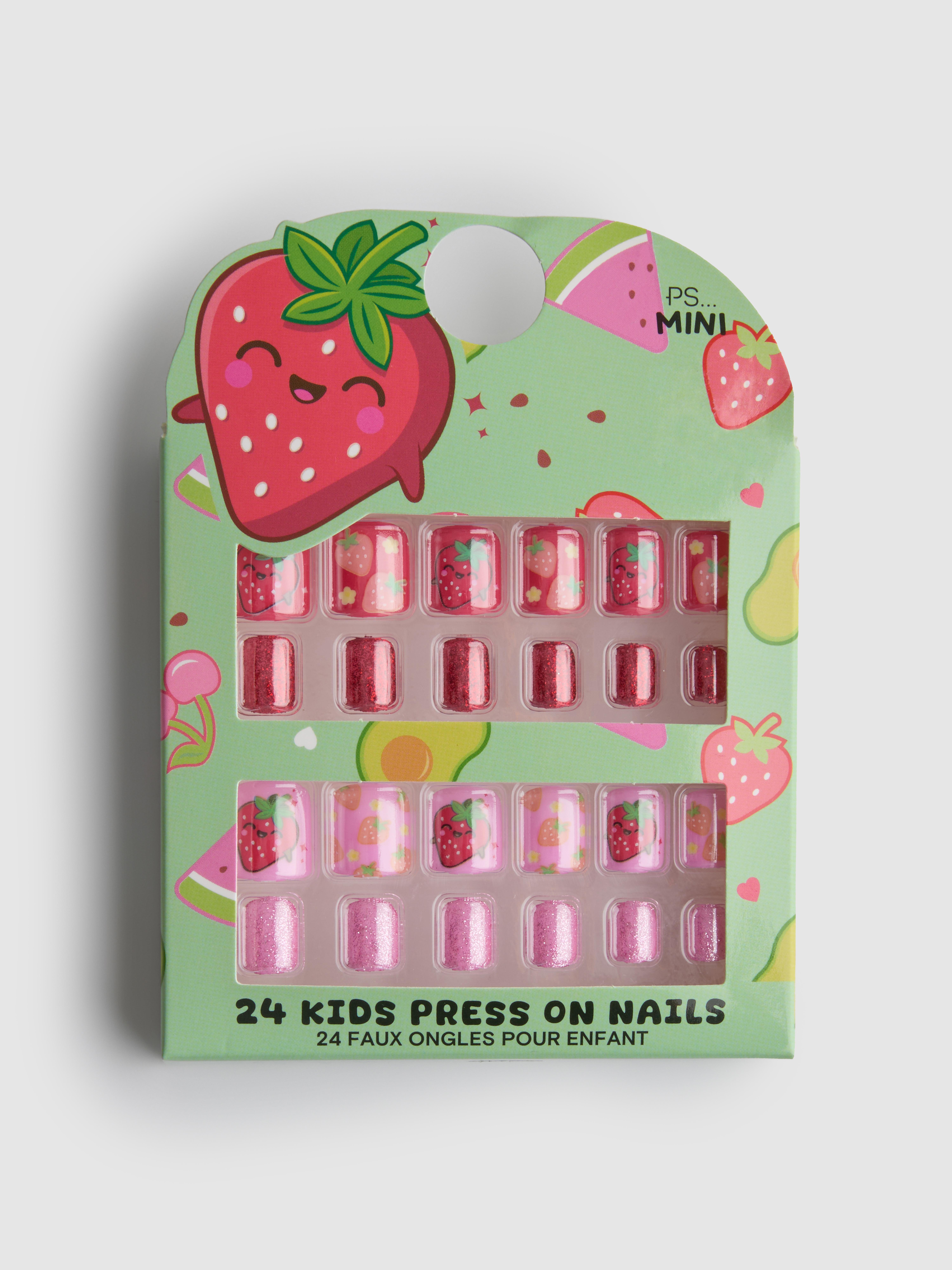 PS... Mini Fruit Press On False Nails