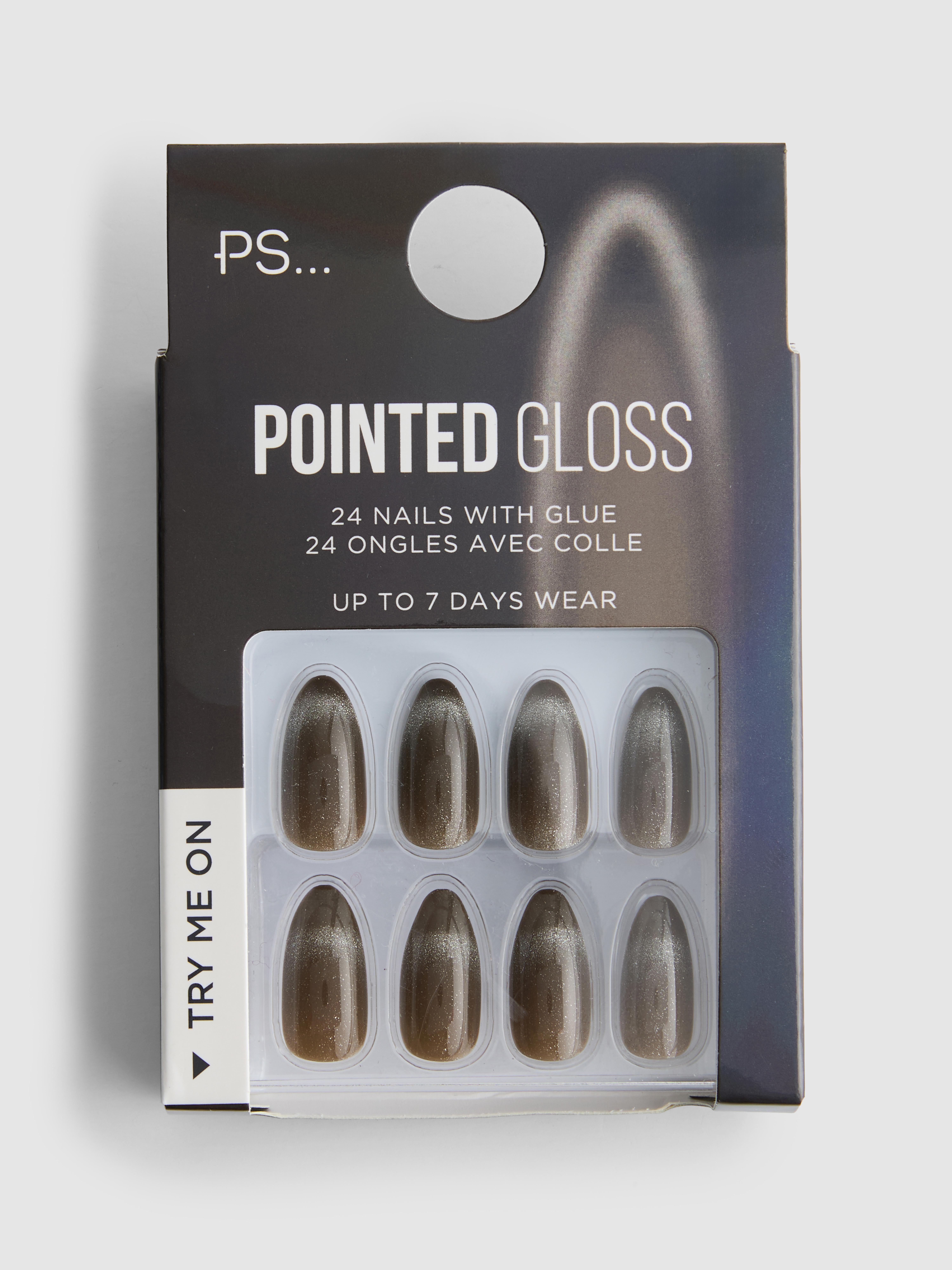 PS... Cat Eye Pointed Gloss False Nails