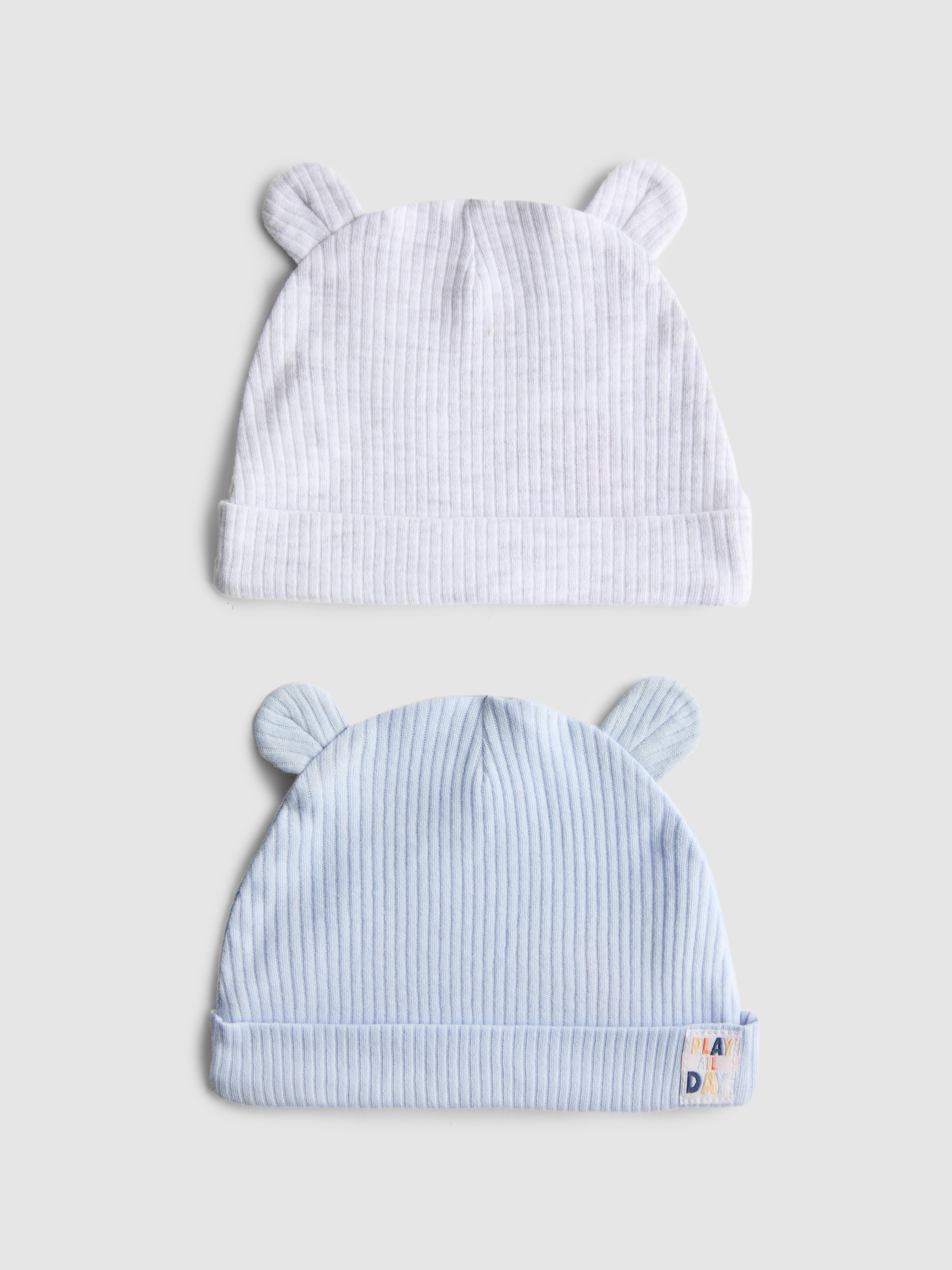 2pk Ribbed Hats