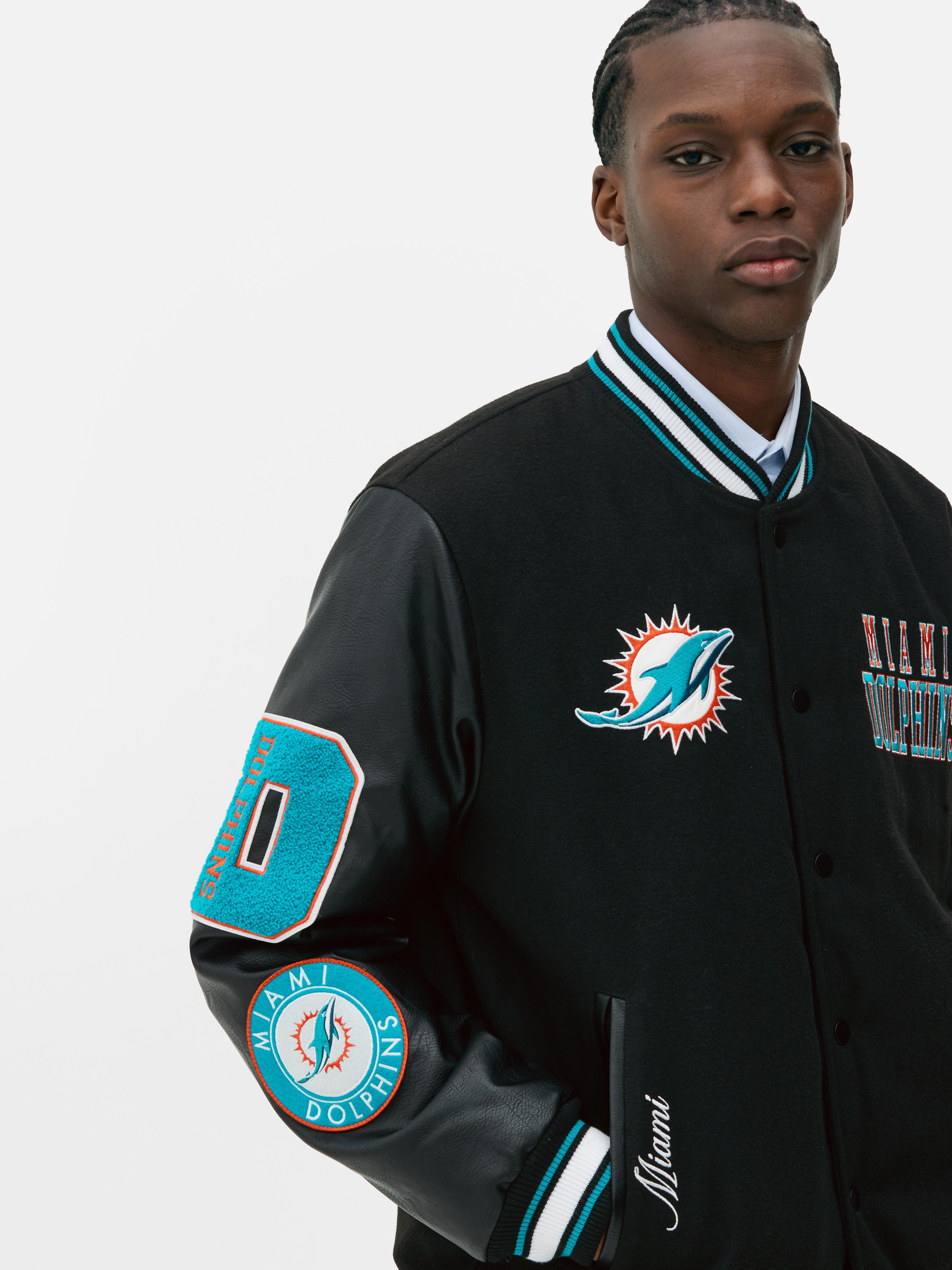 Women's Black NFL Miami Dolphins Bomber Jacket