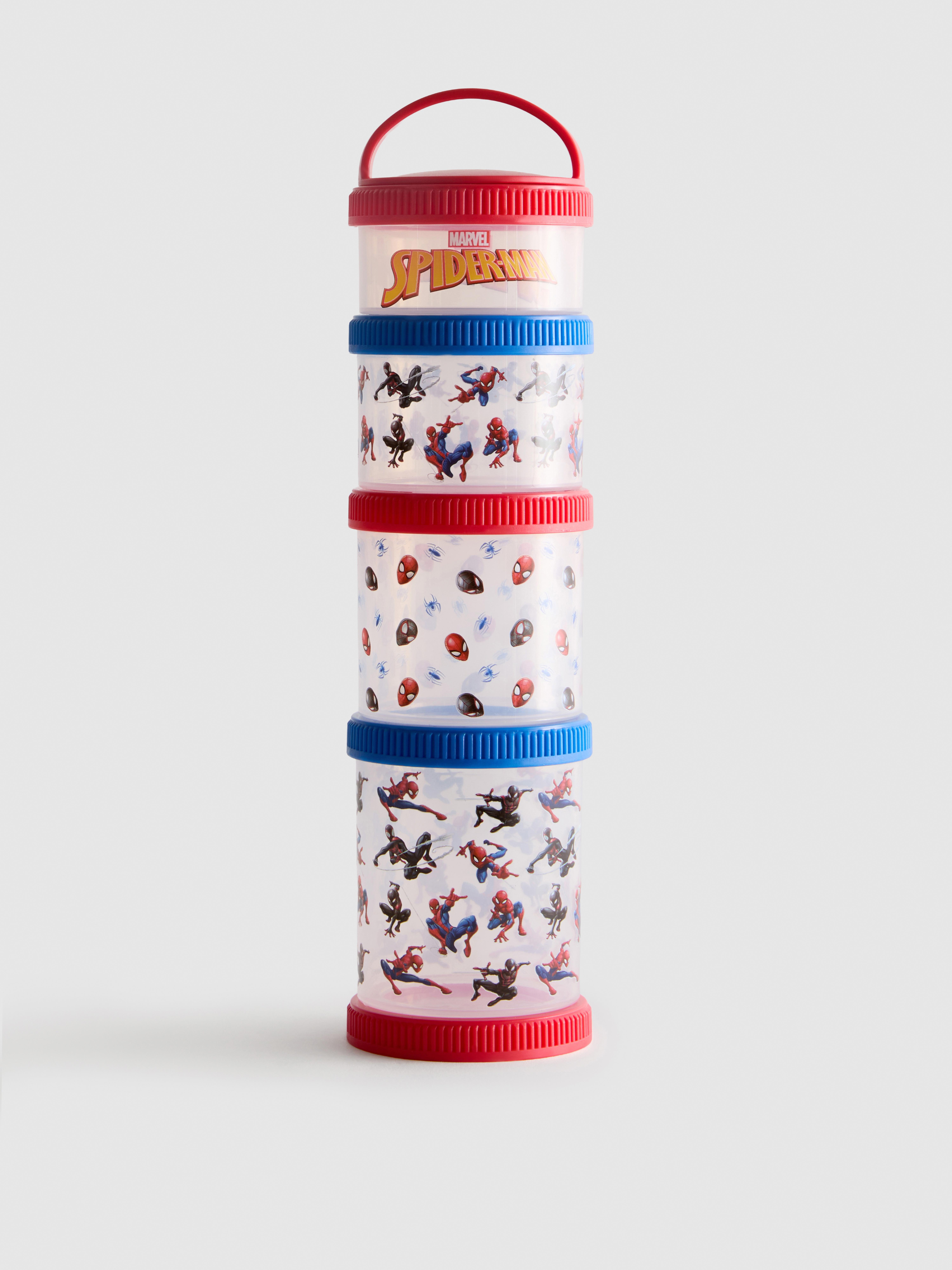 Lot de 4 boîtes à encas rondes empilables Marvel Spider-Man