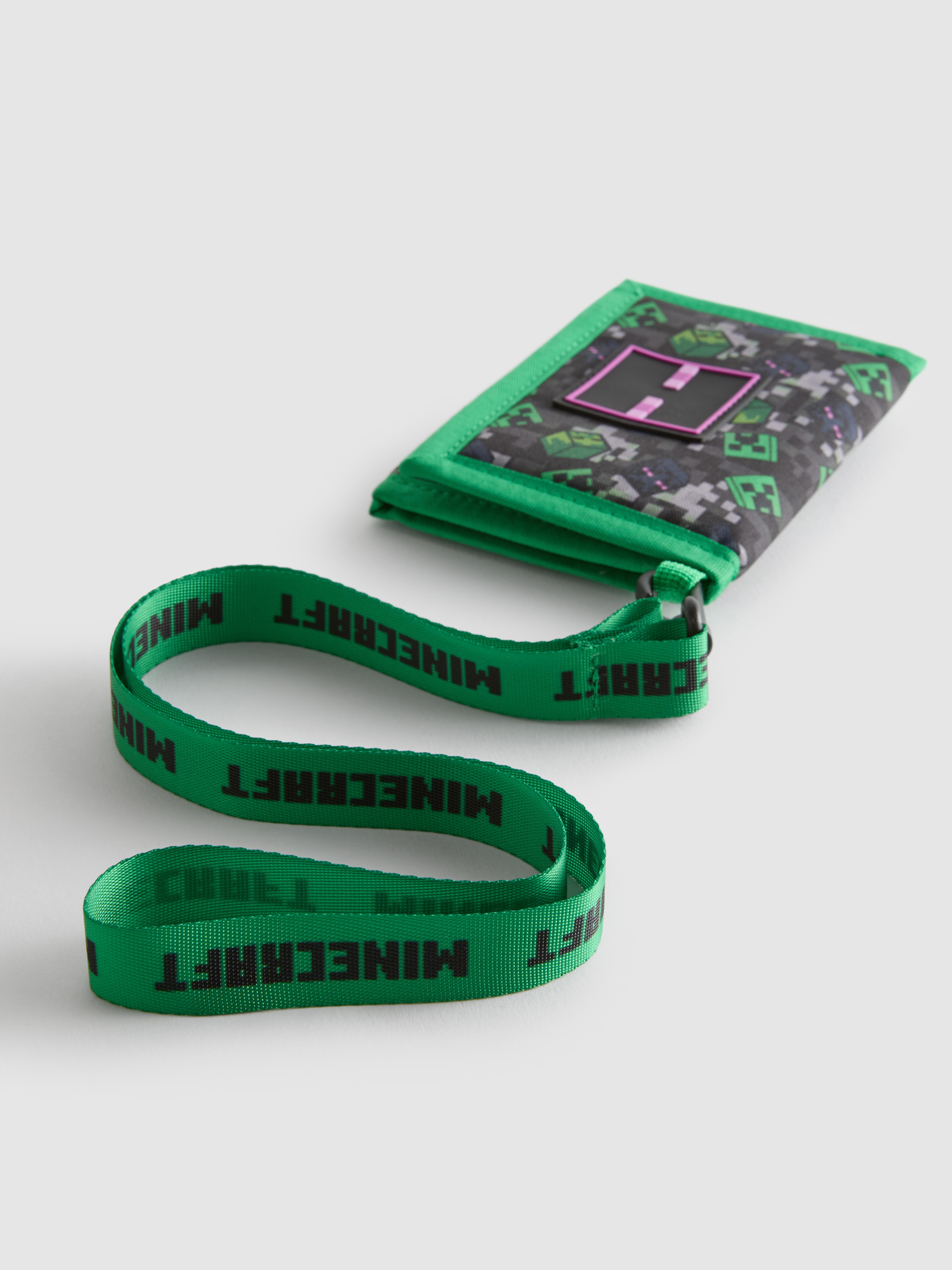 Boys Green Minecraft Wallet | Primark