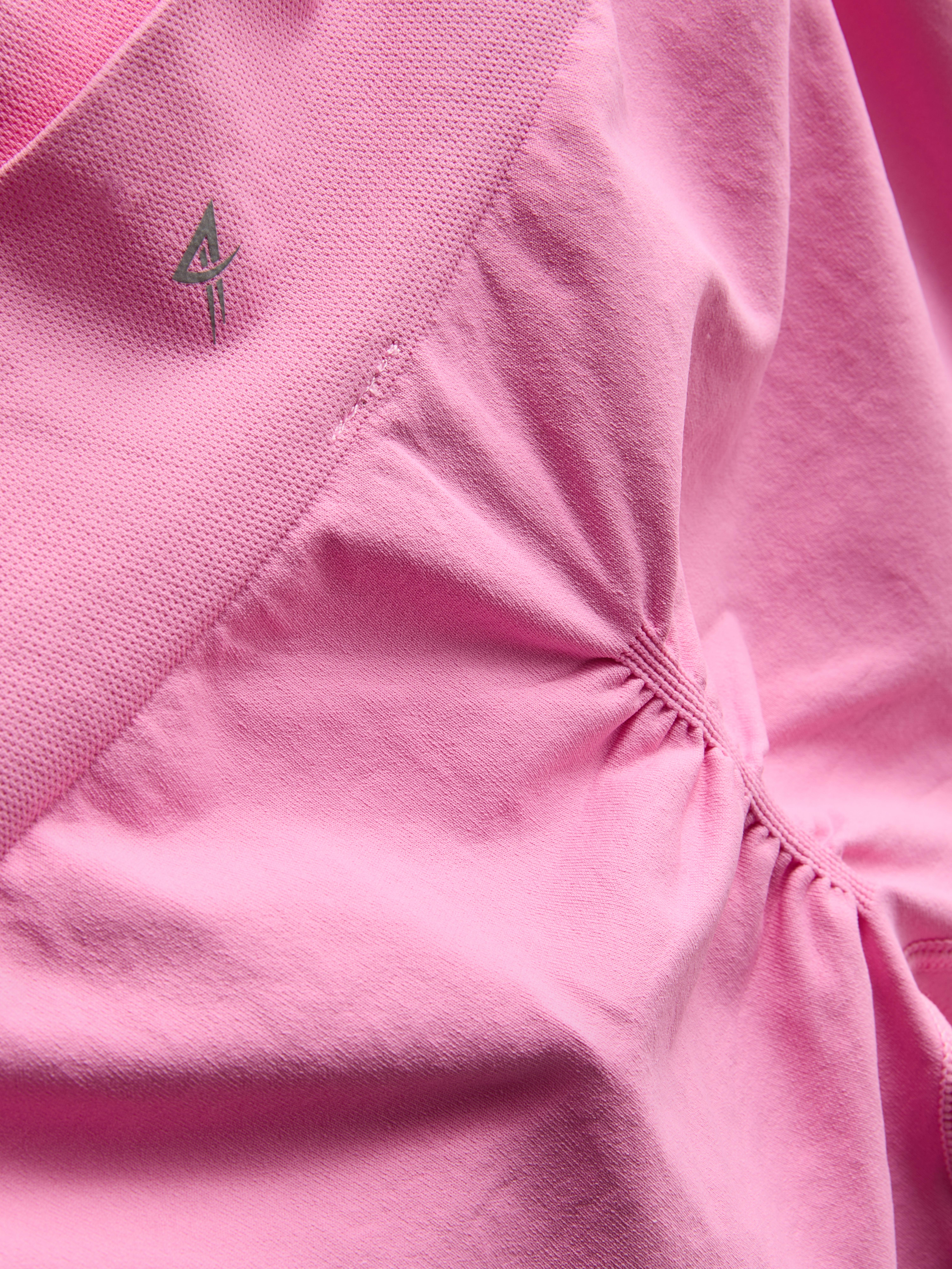 Women's Pink Seamless Active Short Set