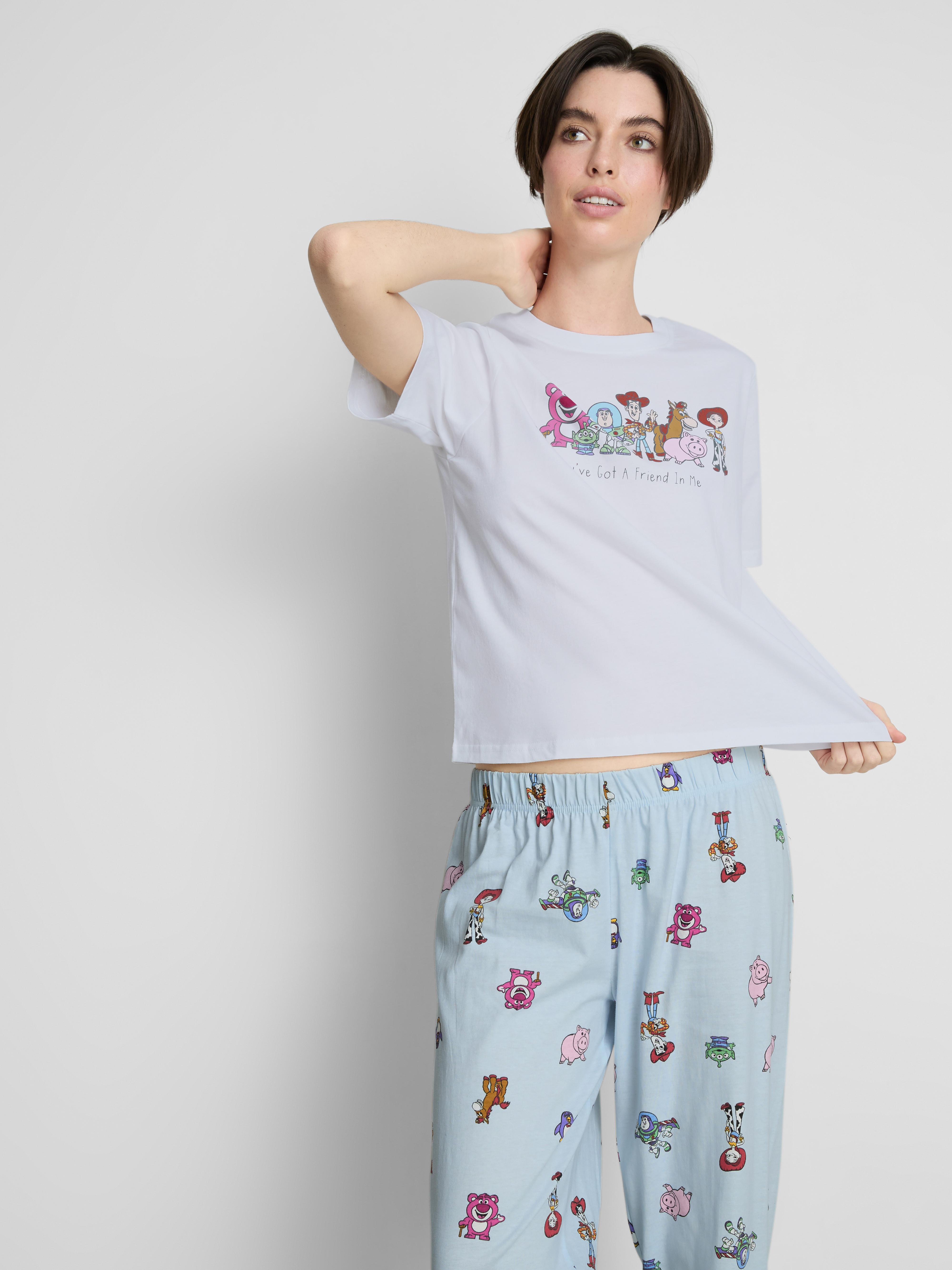 Women's Ivory Disney’s Toy Story Cotton Printed Pajamas