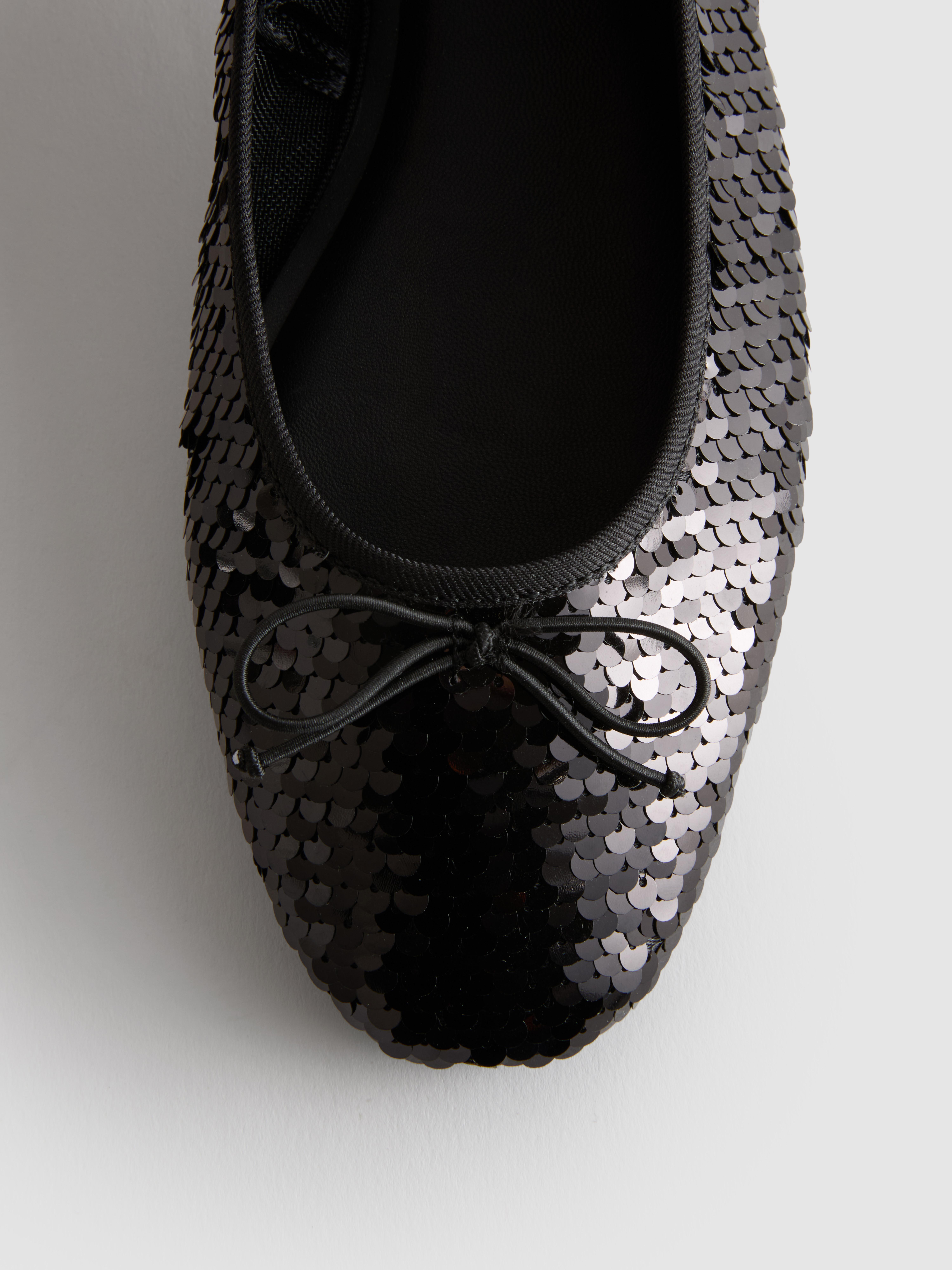 Sequin Ballerina Pumps