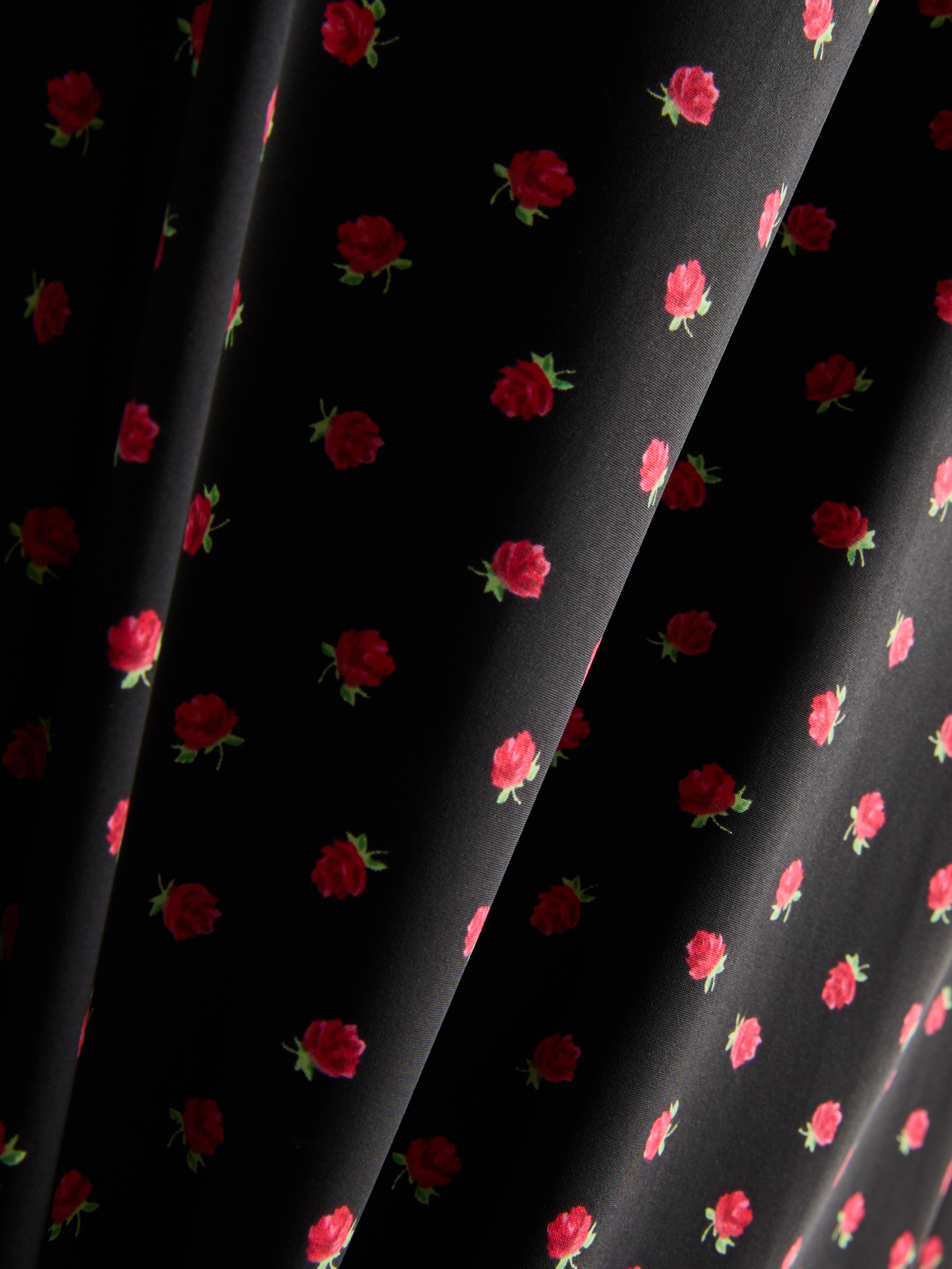 Women's Multi Floral Slinky Mini Slip Dress