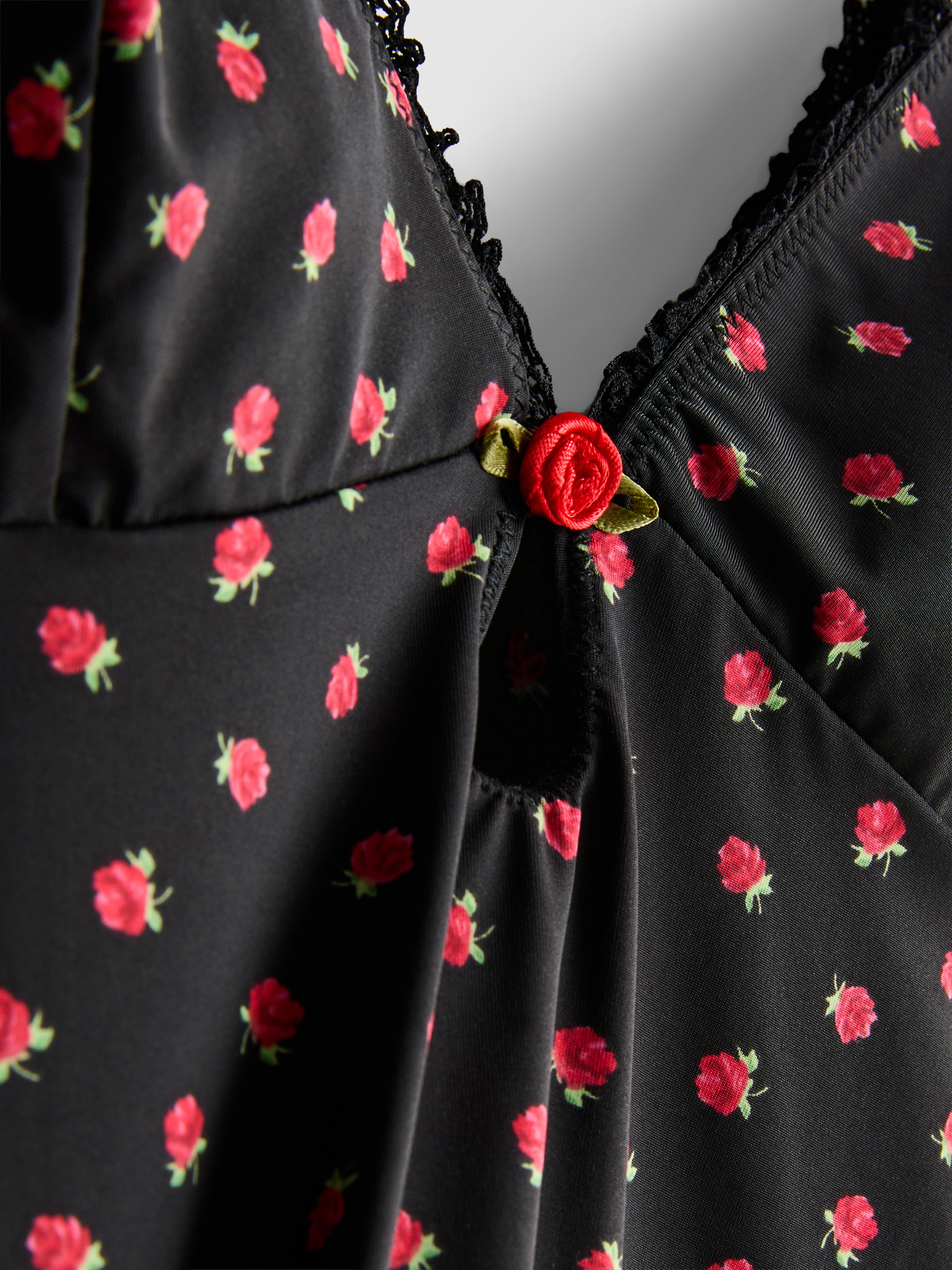 Women's Multi Floral Slinky Cami Top