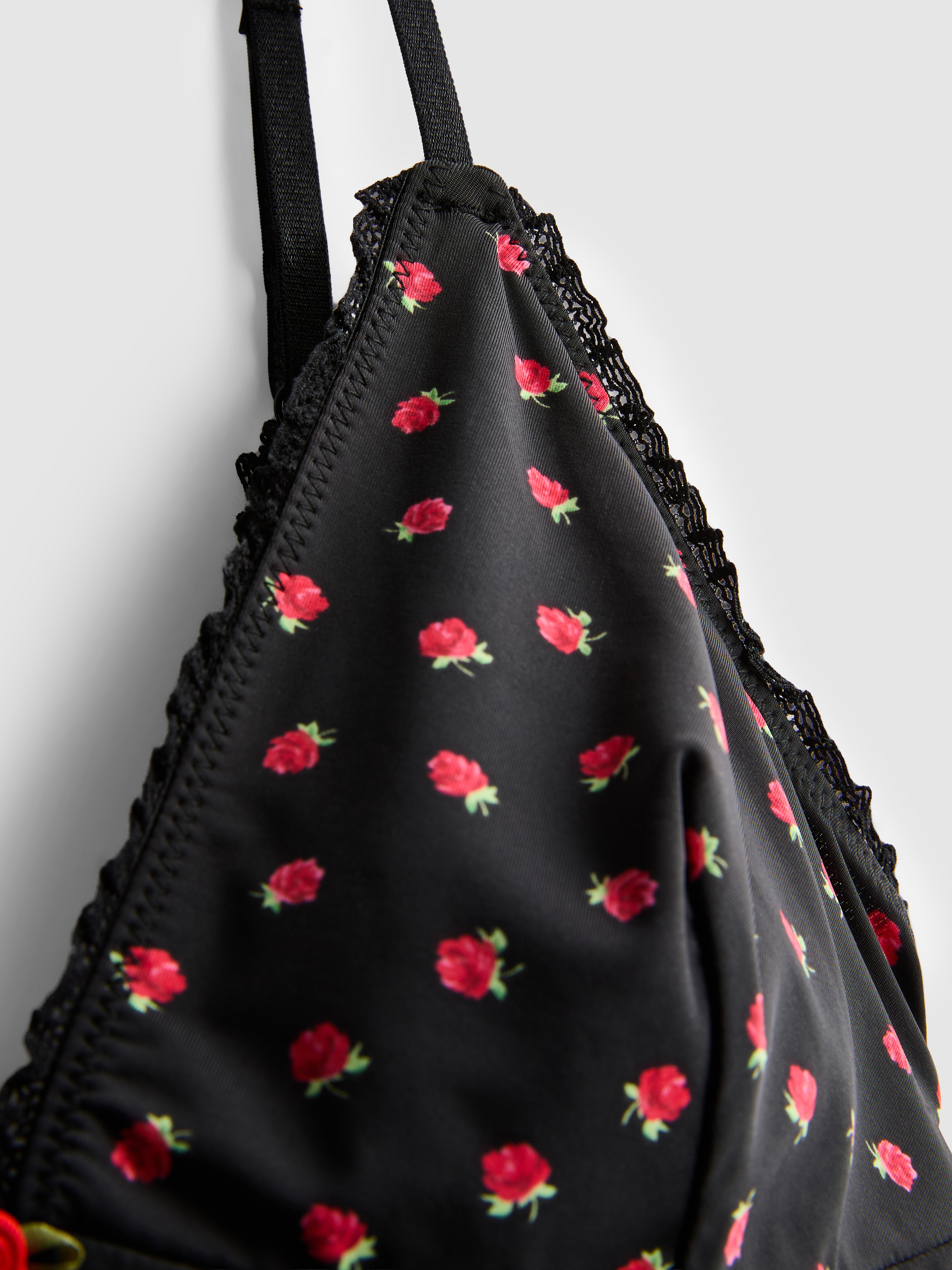 Women's Multi Floral Slinky Cami Top