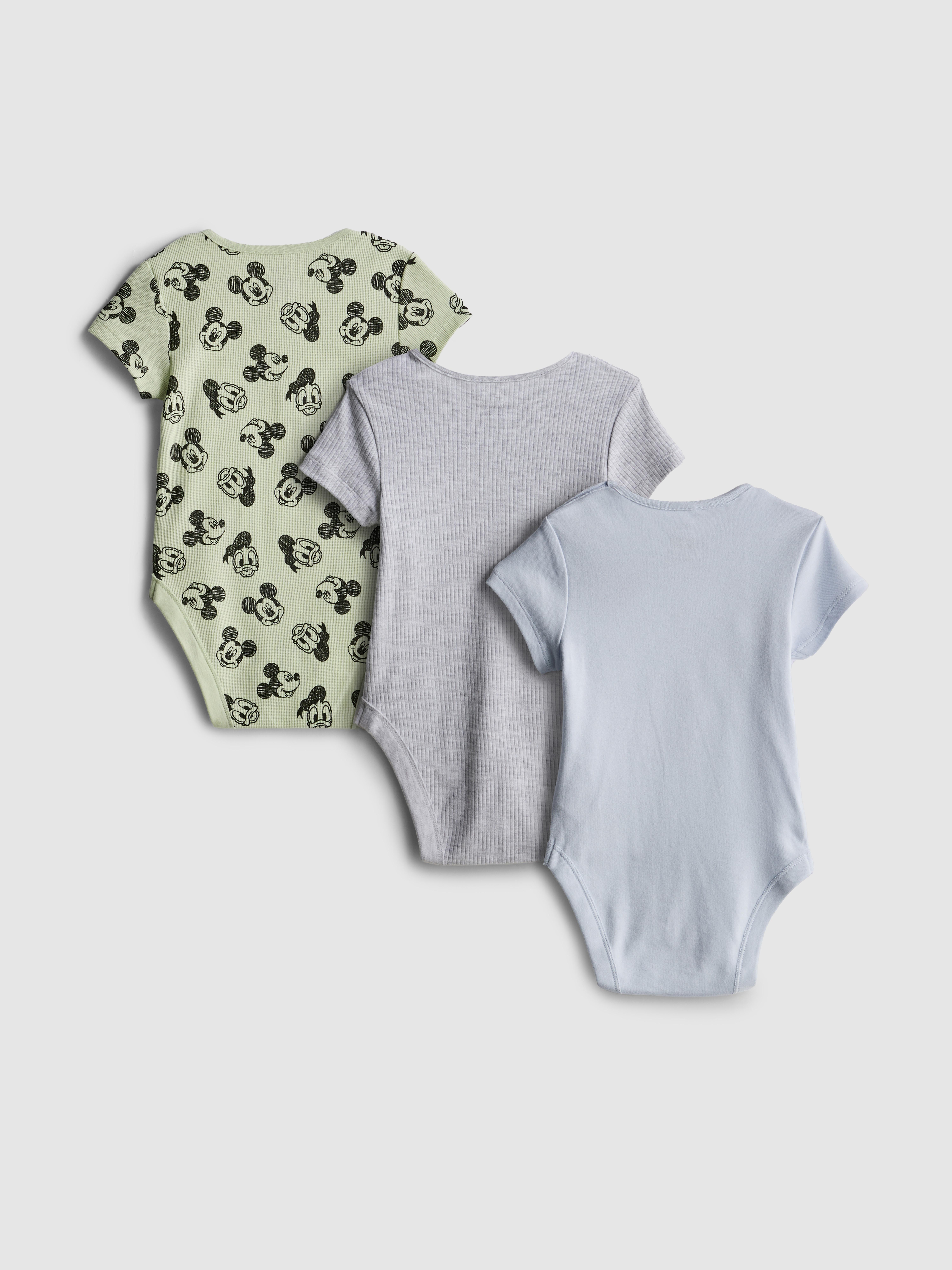 Baby Boys Blue 0-18mths | 3pk Disney's Mickey Mouse and Donald Duck Room to Grow Newborn Bodysuits
