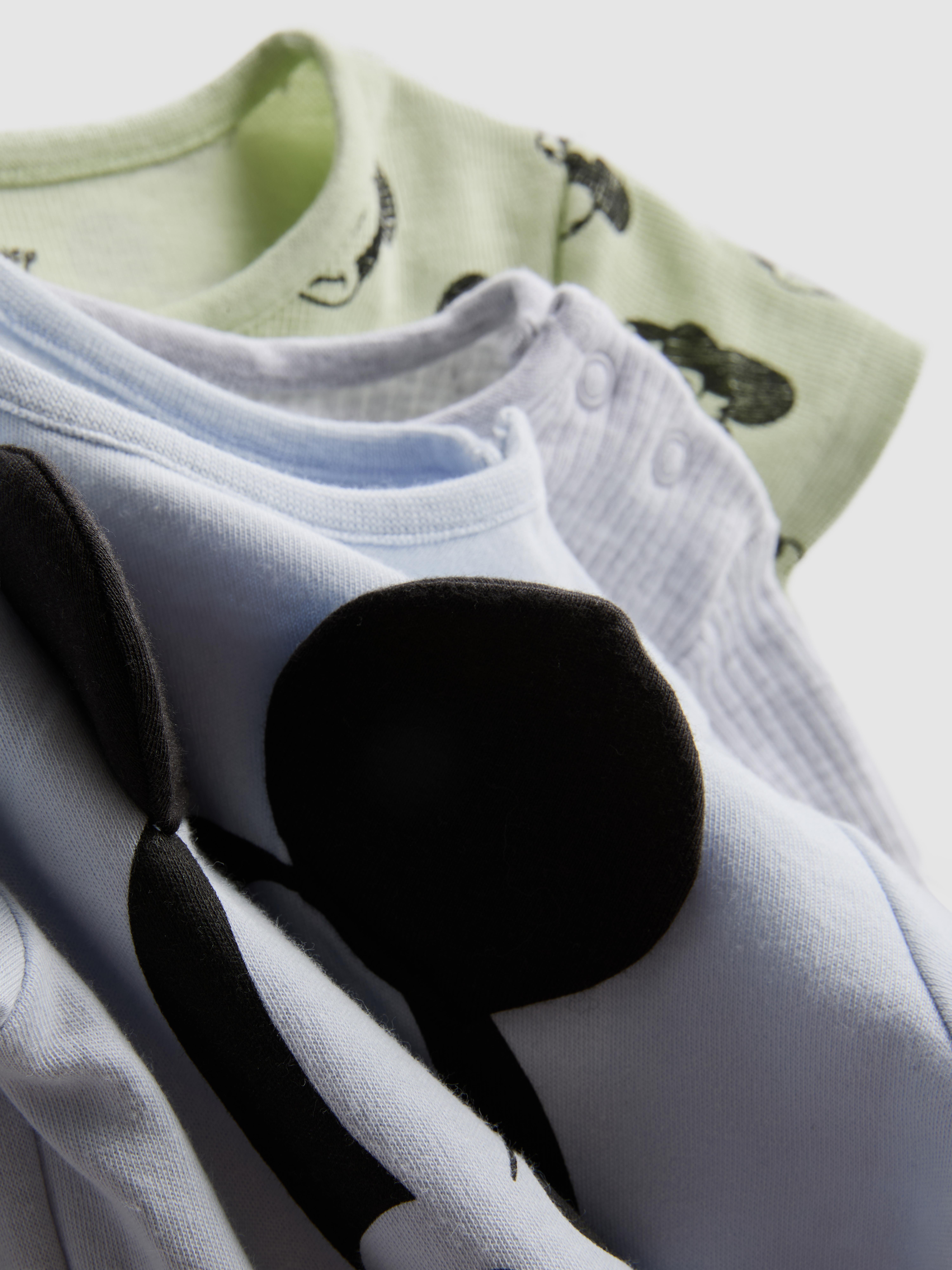 Baby Boys Blue 0-18mths | 3pk Disney's Mickey Mouse and Donald Duck Room to Grow Newborn Bodysuits