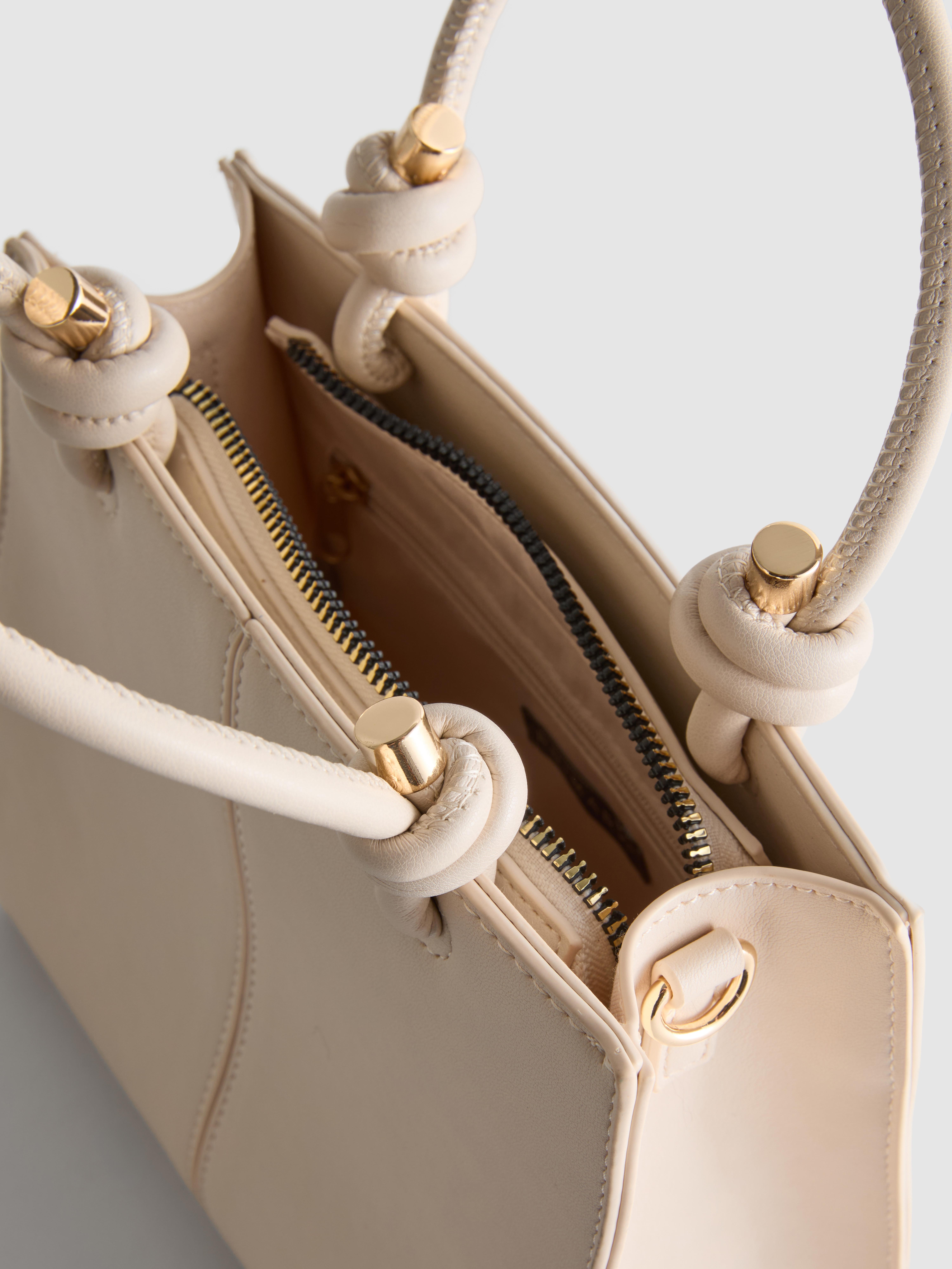 Faux Leather Mini Tote Bag