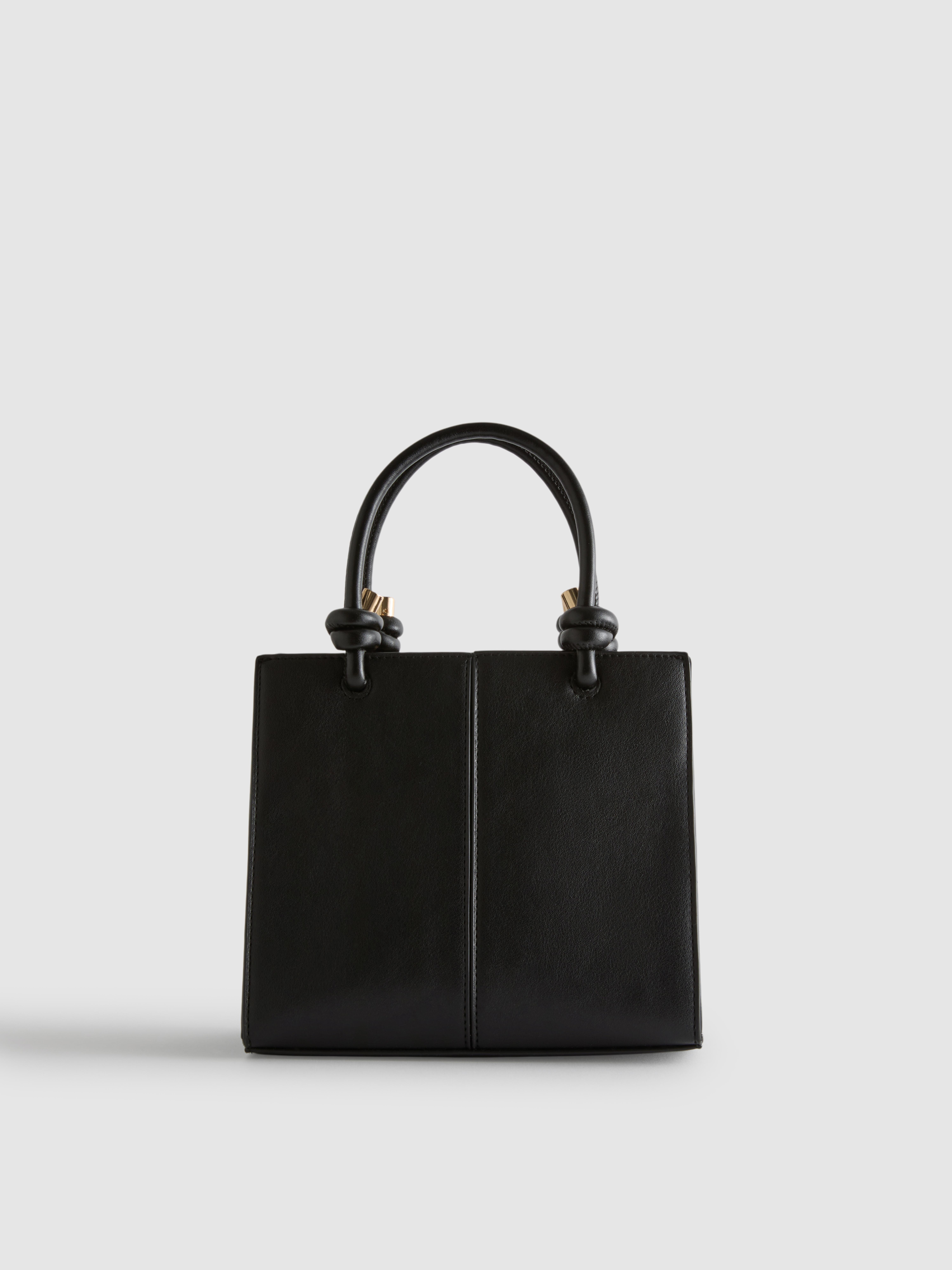 Faux Leather Mini Tote Bag