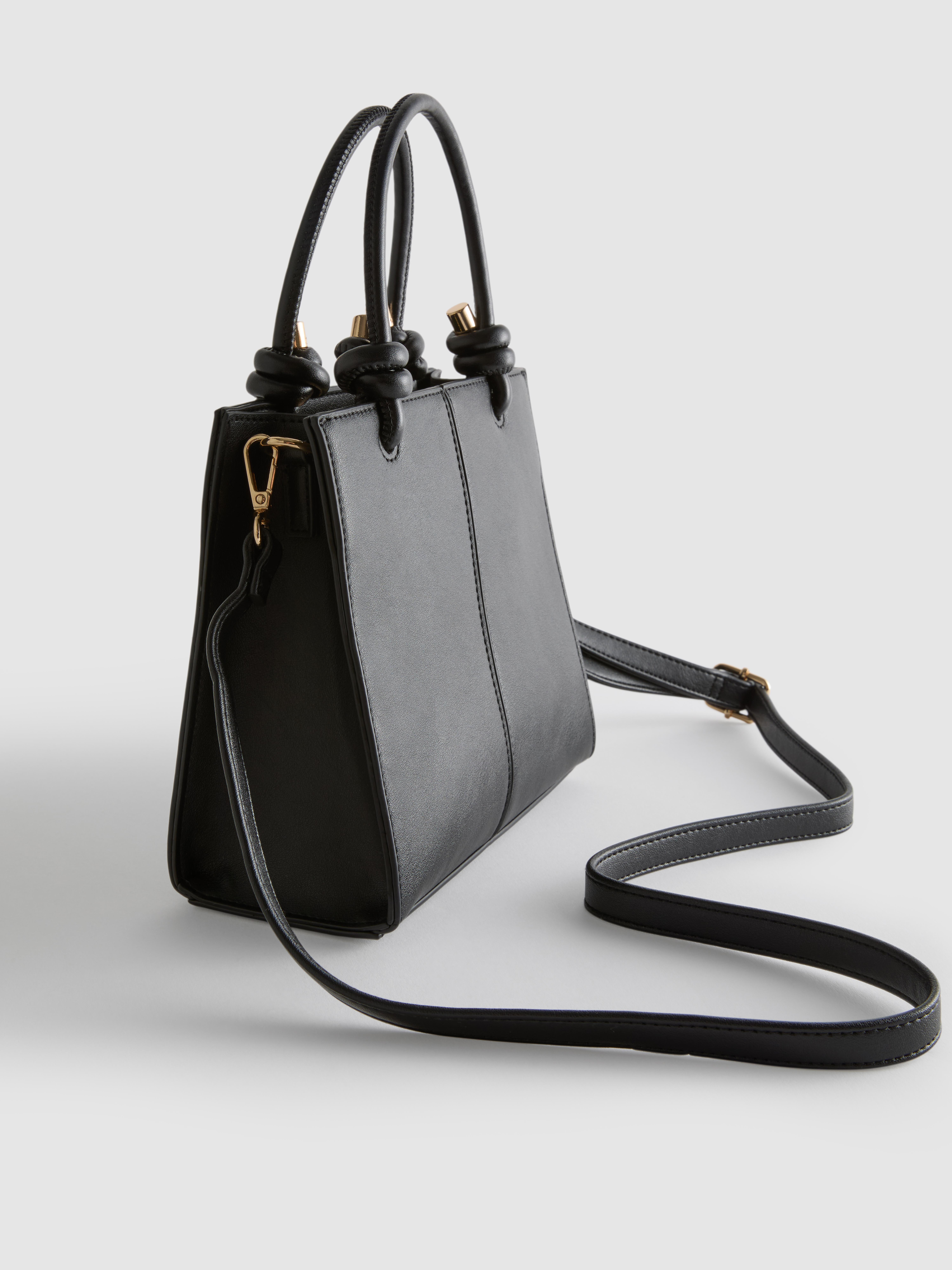 Faux Leather Mini Tote Bag