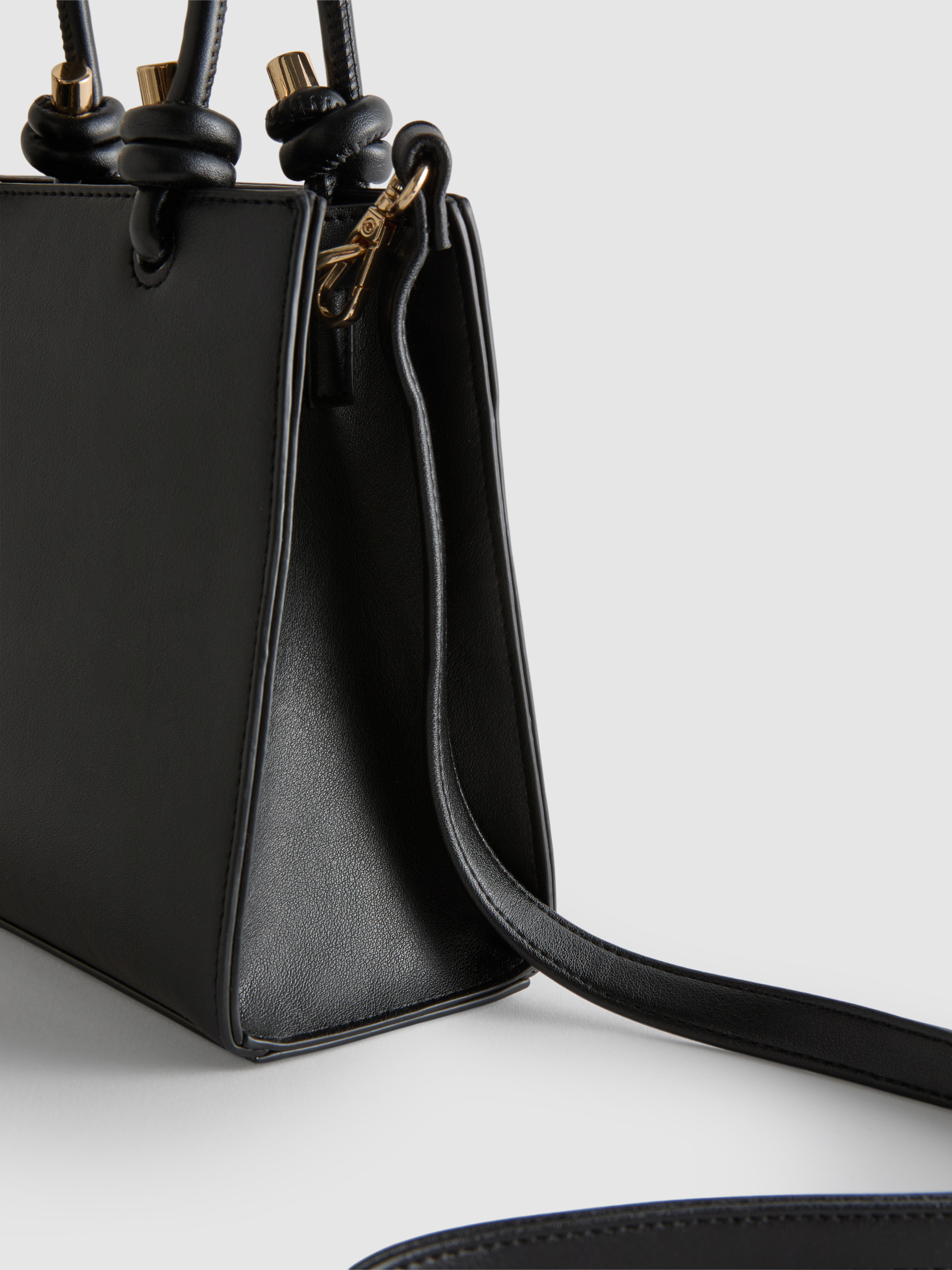 Faux Leather Mini Tote Bag