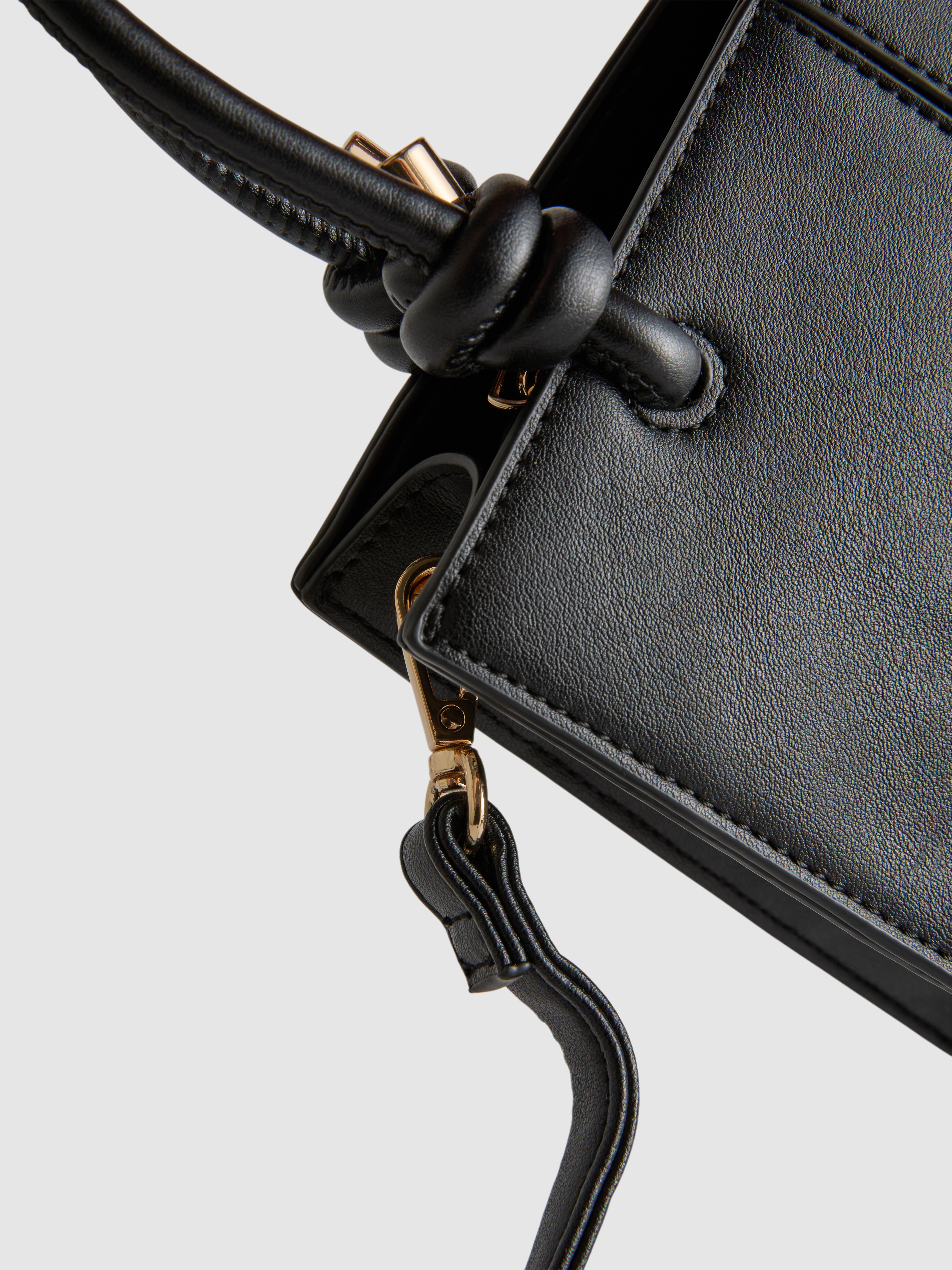 Faux Leather Mini Tote Bag