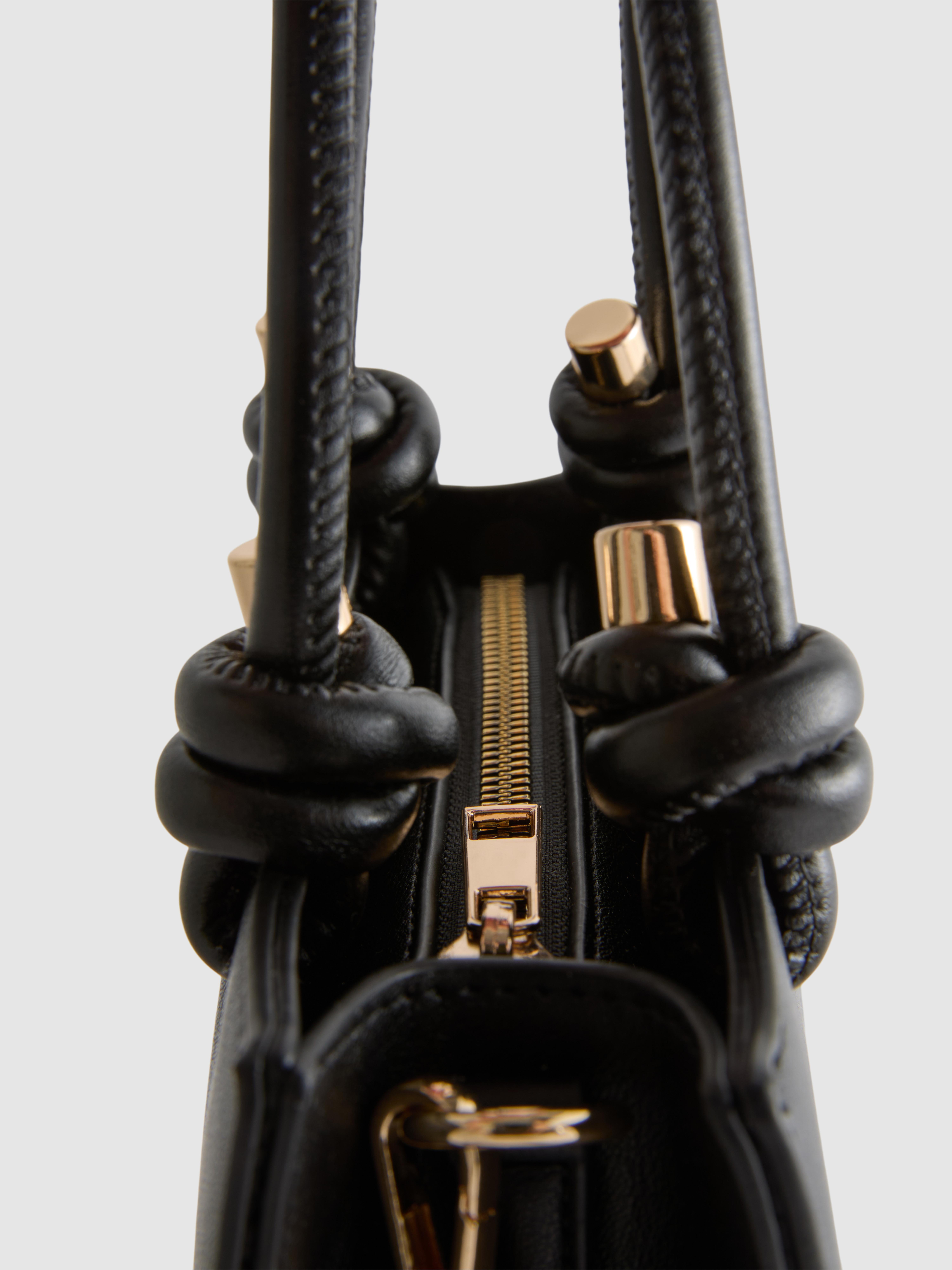 Faux Leather Mini Tote Bag