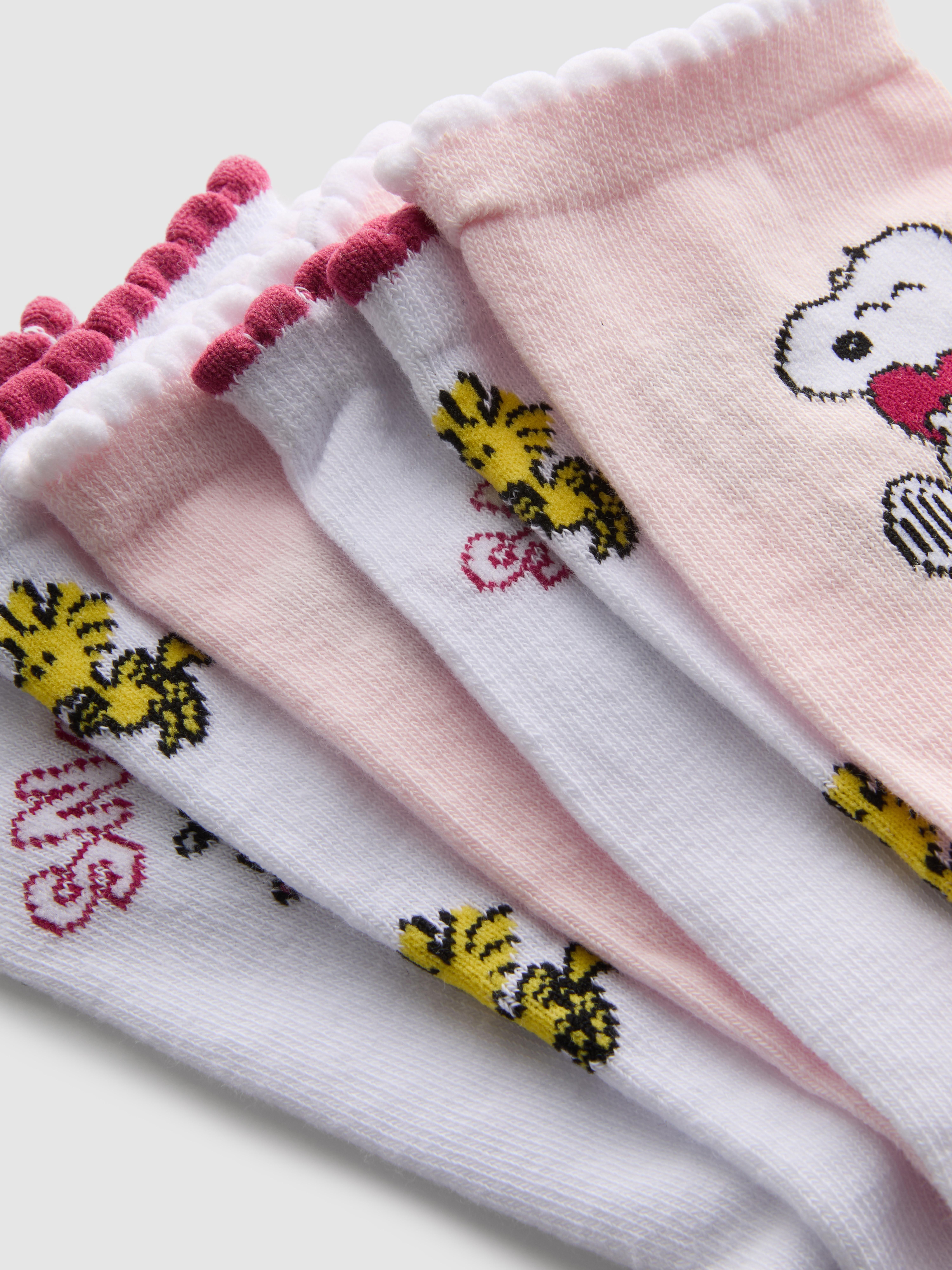 Women's Cream 3pk Snoopy Crew Socks